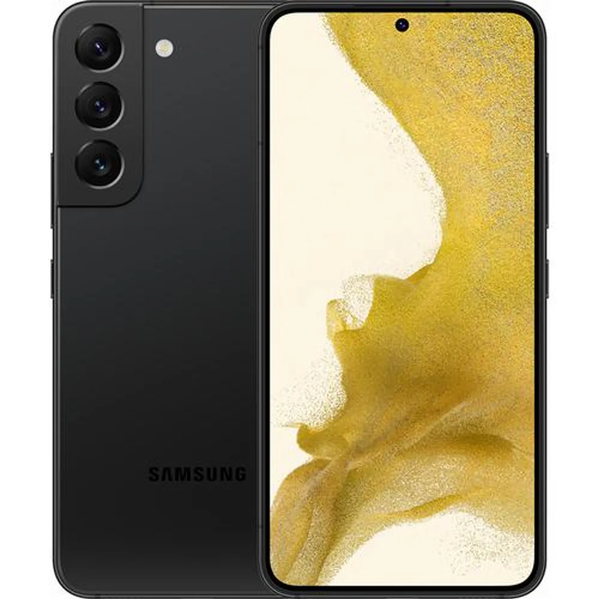 6.6" Galaxy S22 Triple Rear 50+12+10MP/10MP Selfie Camera 5G 128GB Storage 8GB RAM Phantom Black Unlocked Smartphone
