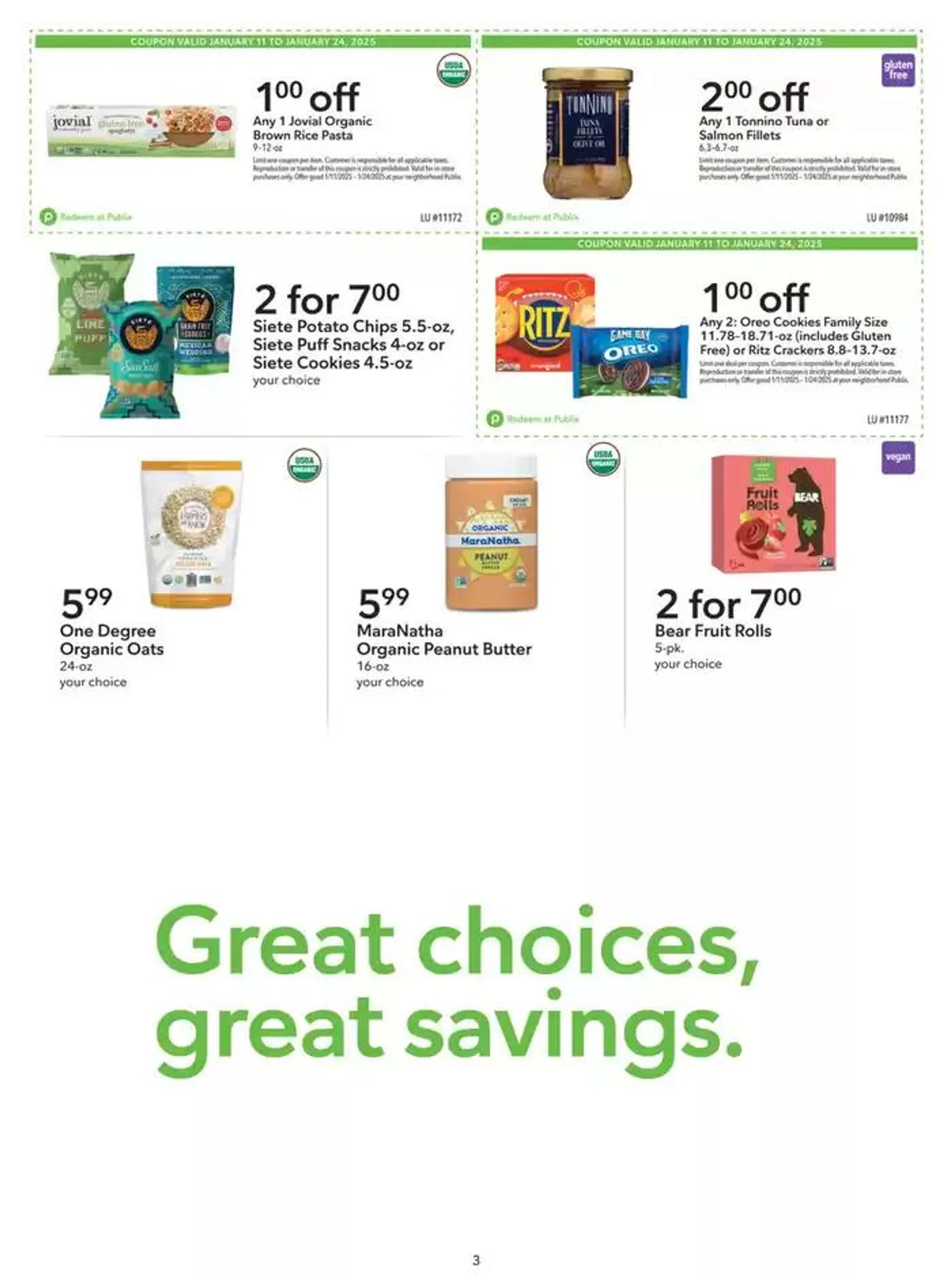 Weekly ad Publix Extra Savings from January 11 to January 24 2025 - Page 3