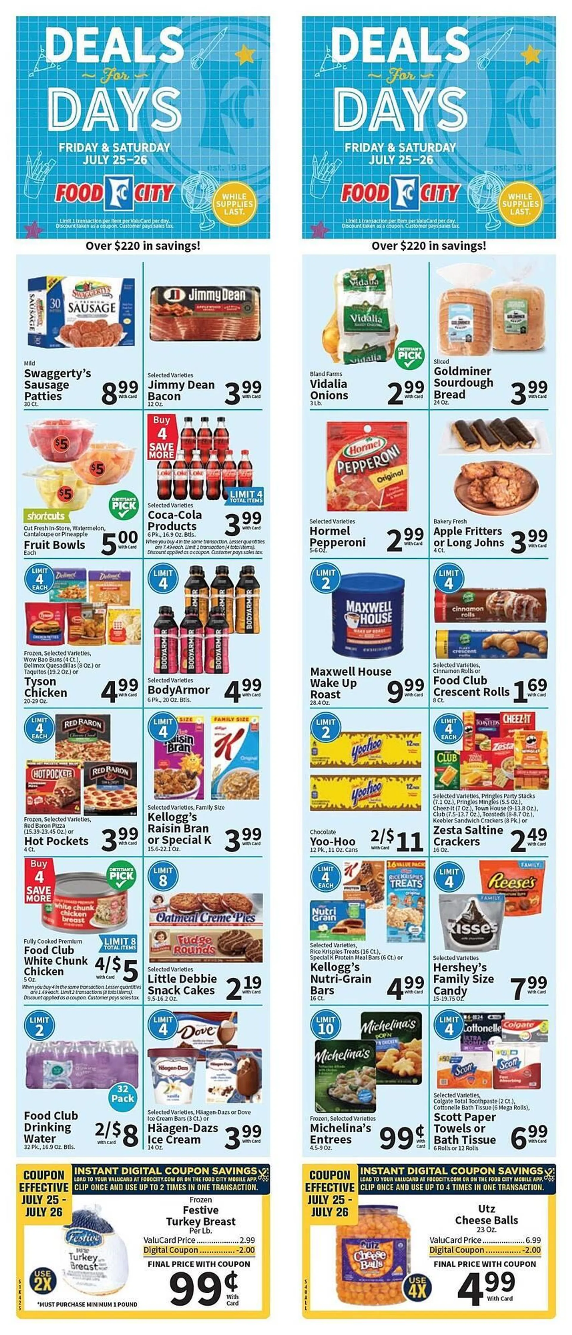 Weekly ad Food City Weekly Ad from July 25 to July 26 2025 - Page 1