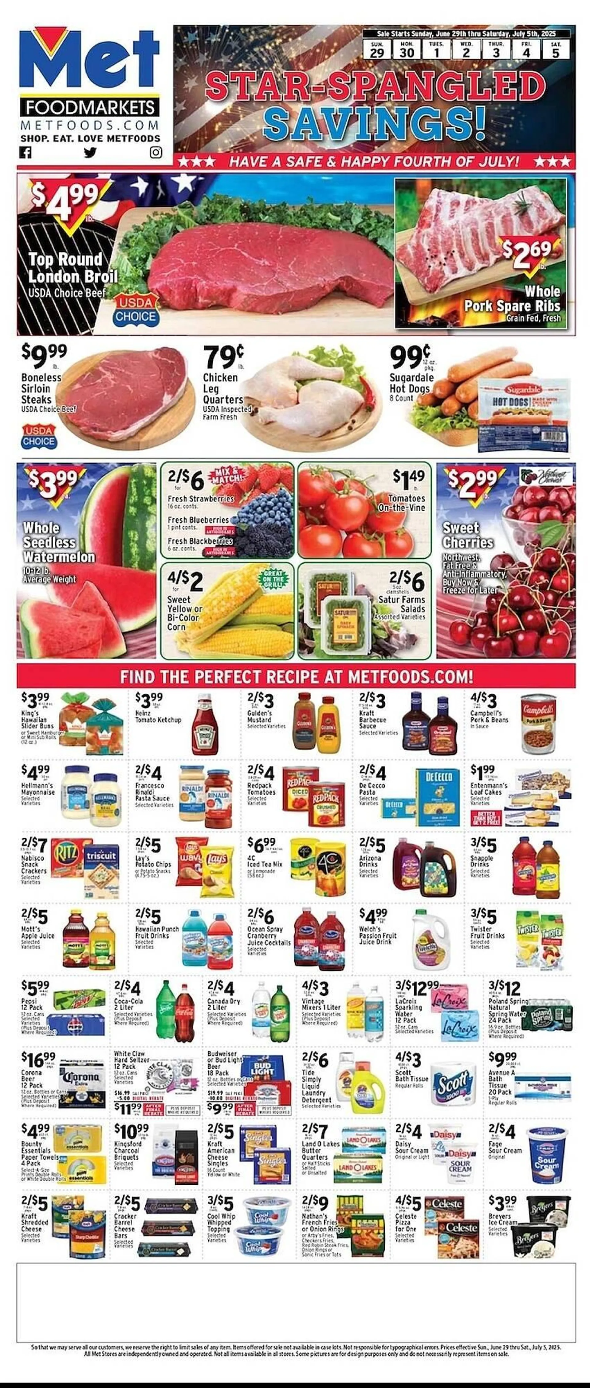 Weekly ad Met Foodmarkets Weekly Ad from June 29 to July 5 2025 - Page 1