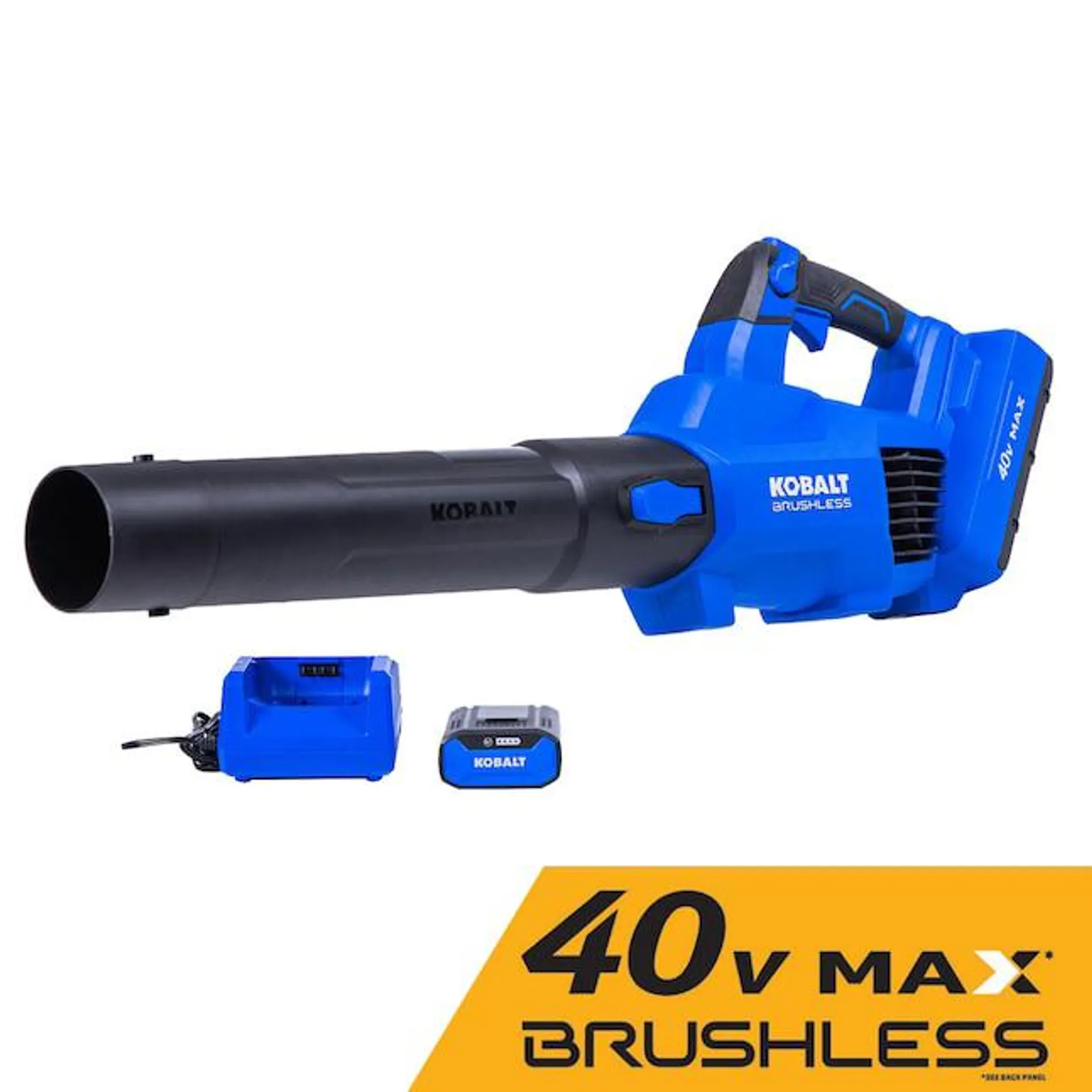 Kobalt Gen4 40-volt 520-CFM 120-MPH Battery Handheld Leaf Blower 4 Ah (Battery and Charger Included)