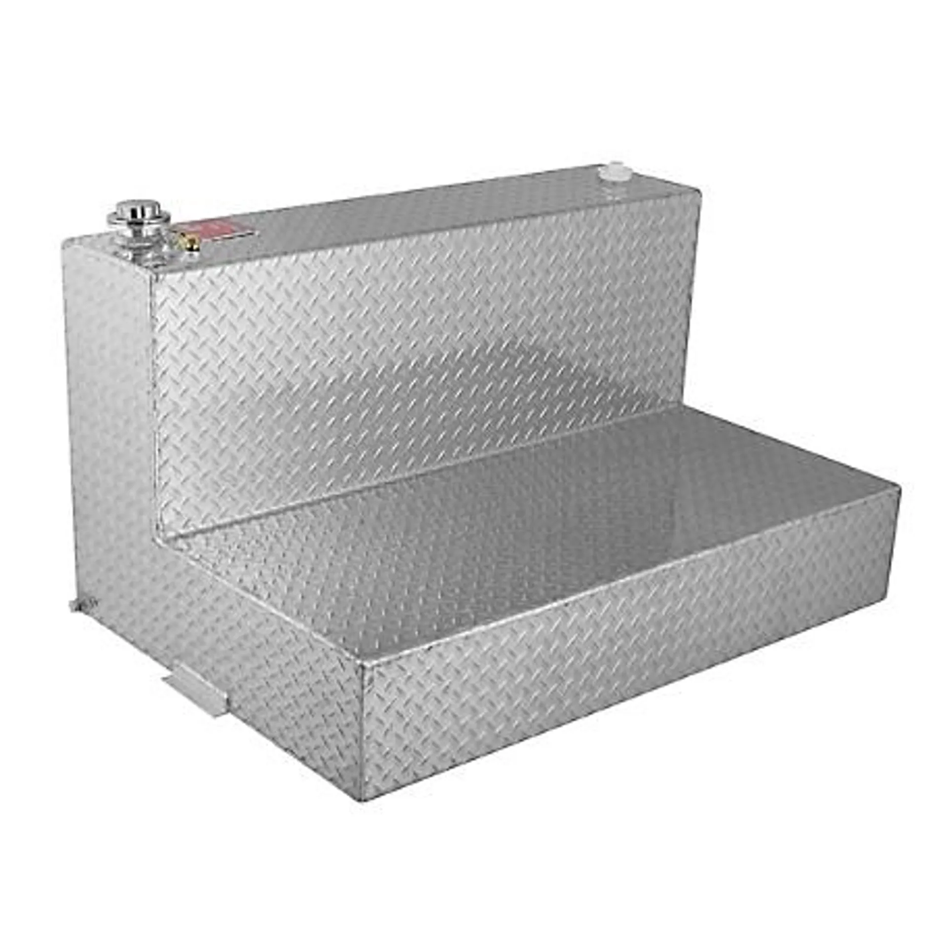 RDS 95 gal. L Shaped Fuel Transfer Tank Diamond Plate