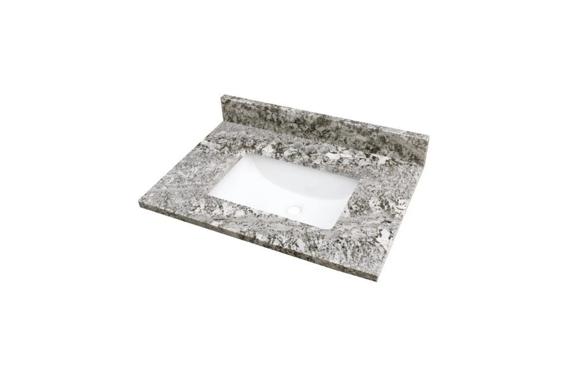 Tuscany® 31"W x 22"D Gray Forest Granite Vanity Top with Rectangular Undermount Bowl