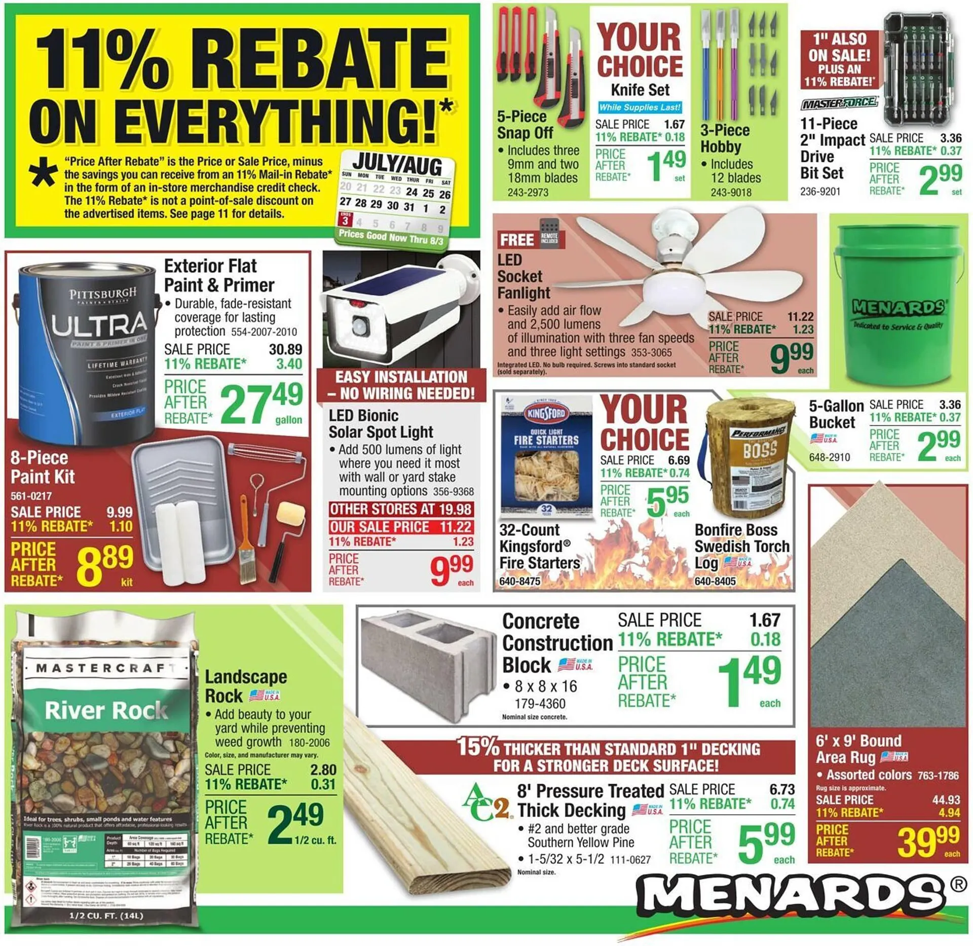 Weekly ad Menards Weekly Ad from July 23 to August 3 2025 - Page 1