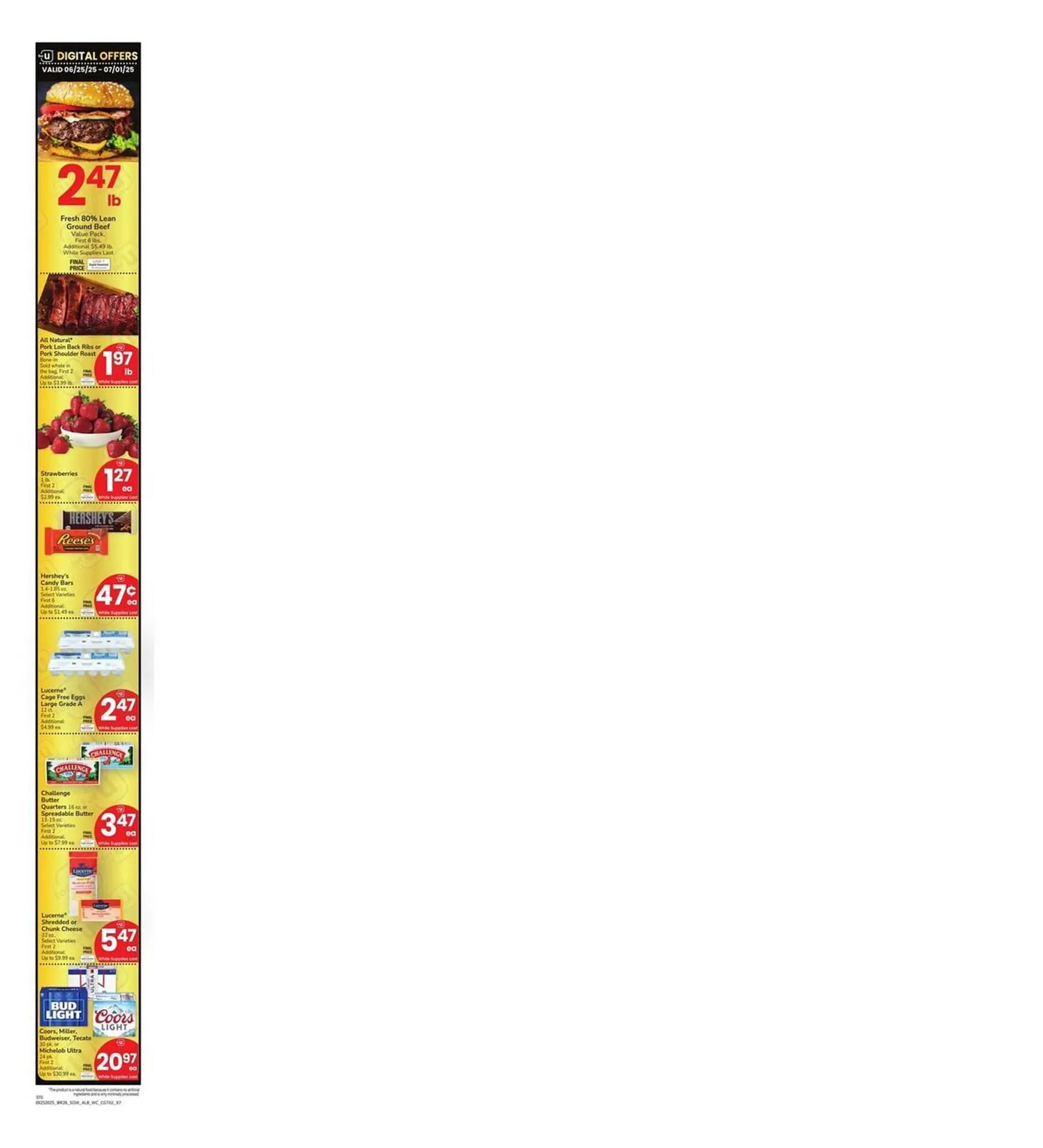 Weekly ad Albertsons Weekly Ad from June 25 to July 1 2025 - Page 1