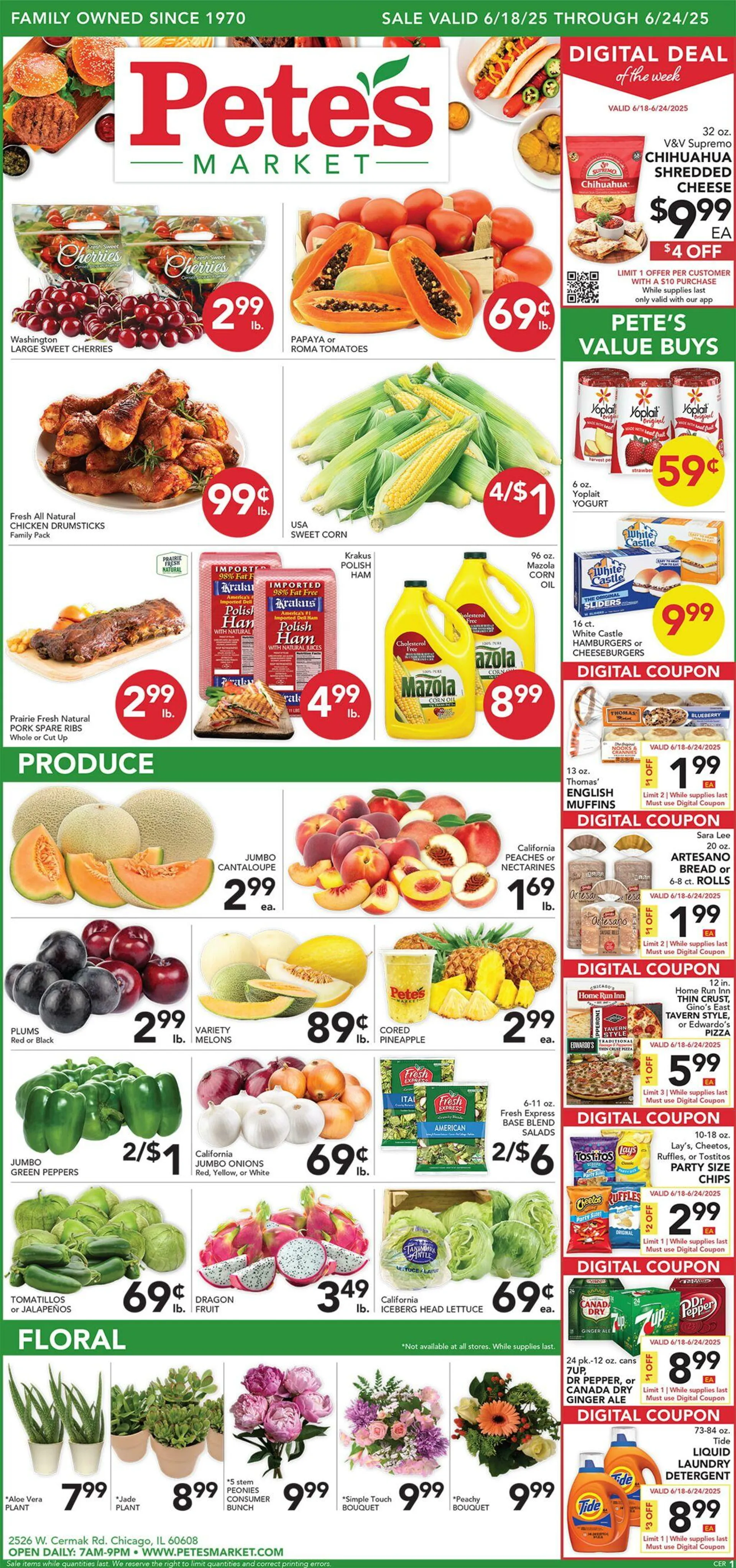 Weekly ad Pete's Fresh Market Current weekly ad from June 18 to June 24 2025 - Page 1