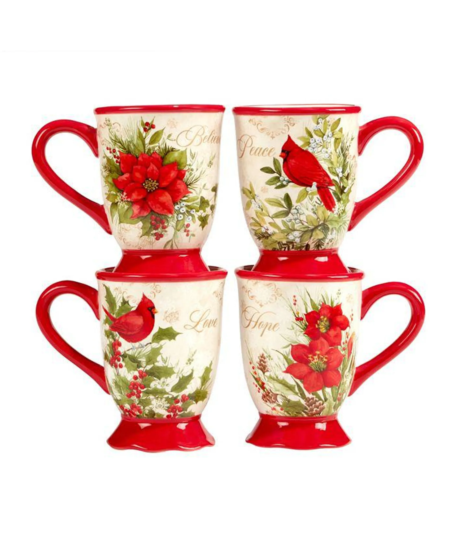 Winter's Medley 4 Piece Mug Set