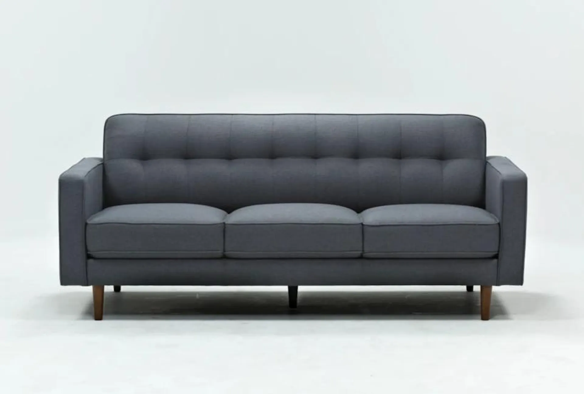 London Dark Grey Fabric 82" Sofa