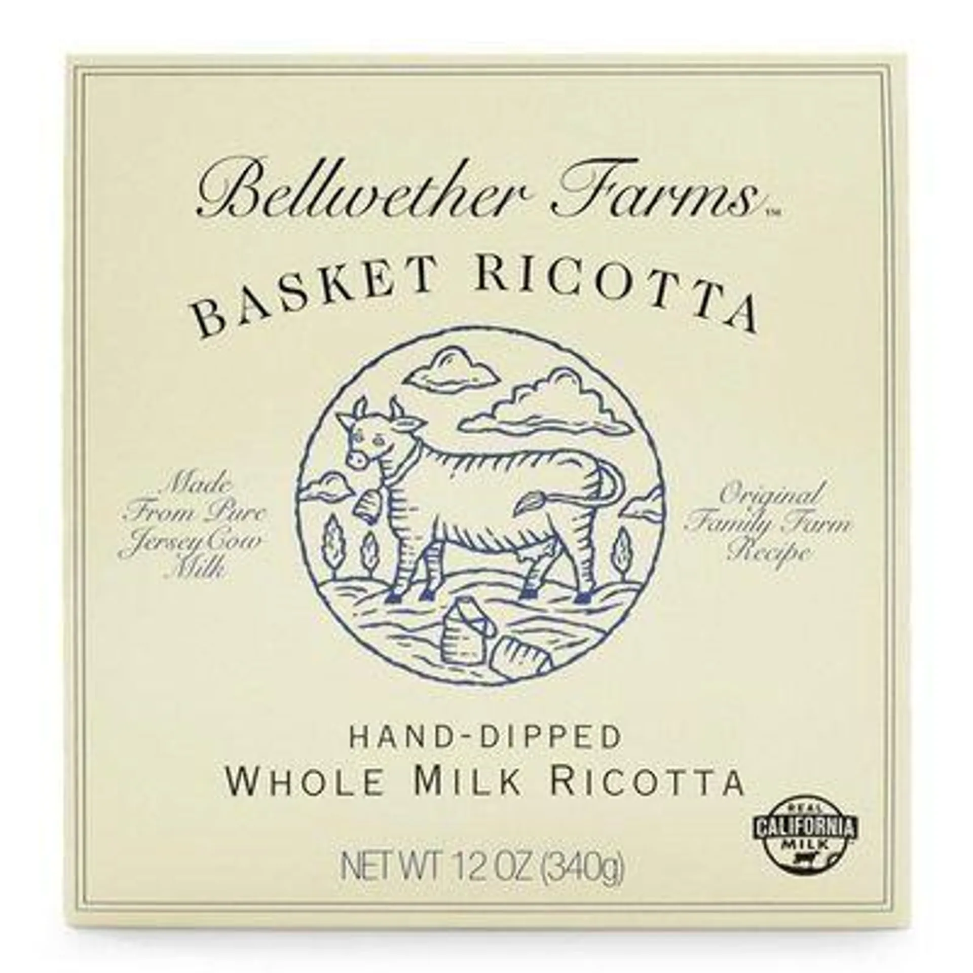 Bellwether Farms Whole Milk Basket Ricotta