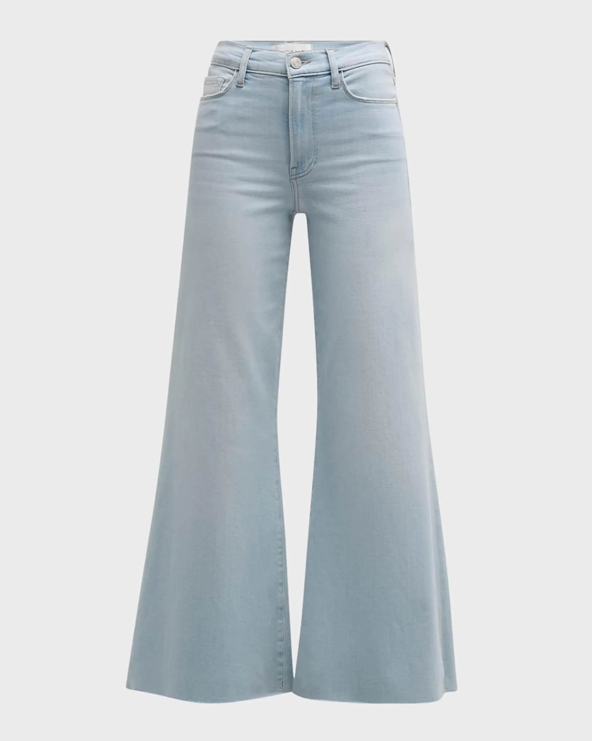 Le Palazzo Crop Raw-Hem Jeans