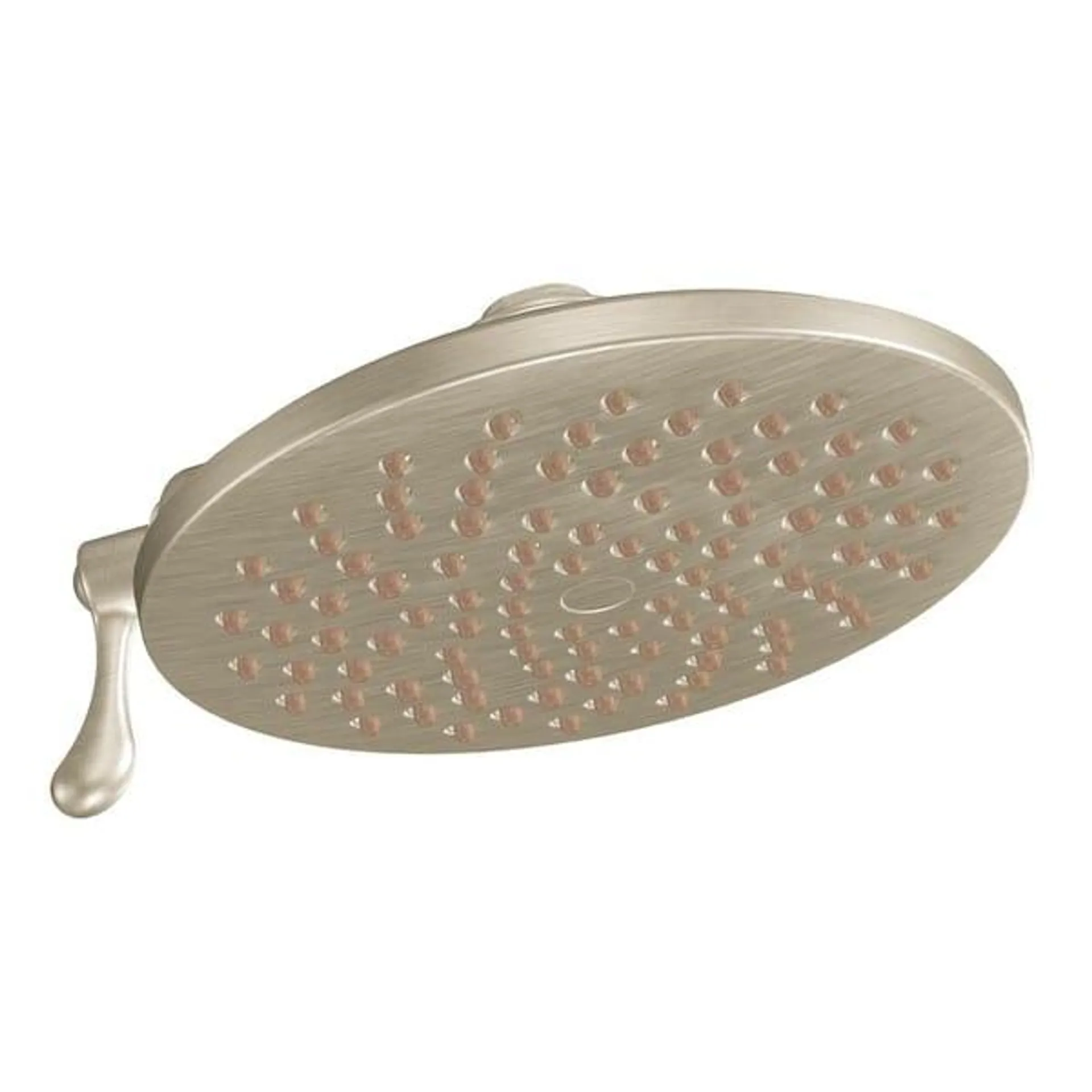Velocity 2-Spray 8 in. Single Wall Mount Fixed Adjustable Spray Shower Head in Brushed Nickel
