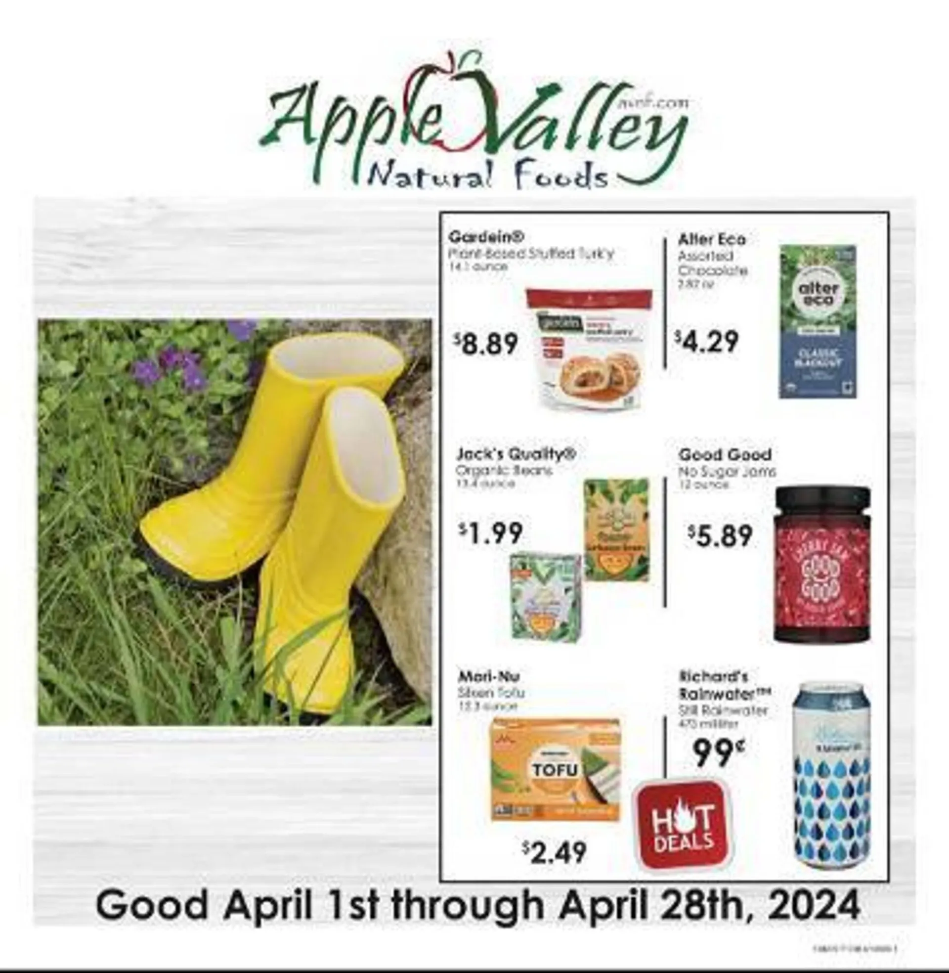 Weekly ad Apple Valley Natural Foods Weekly Ad from April 1 to April 28 2024 - Page 