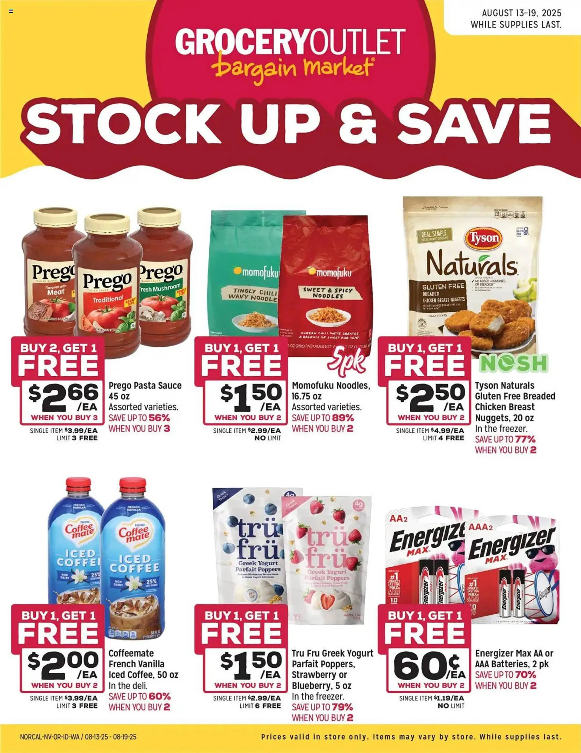 Weekly ad Grocery Outlet Weekly Ad from August 13 to August 19 2025 - Page 1