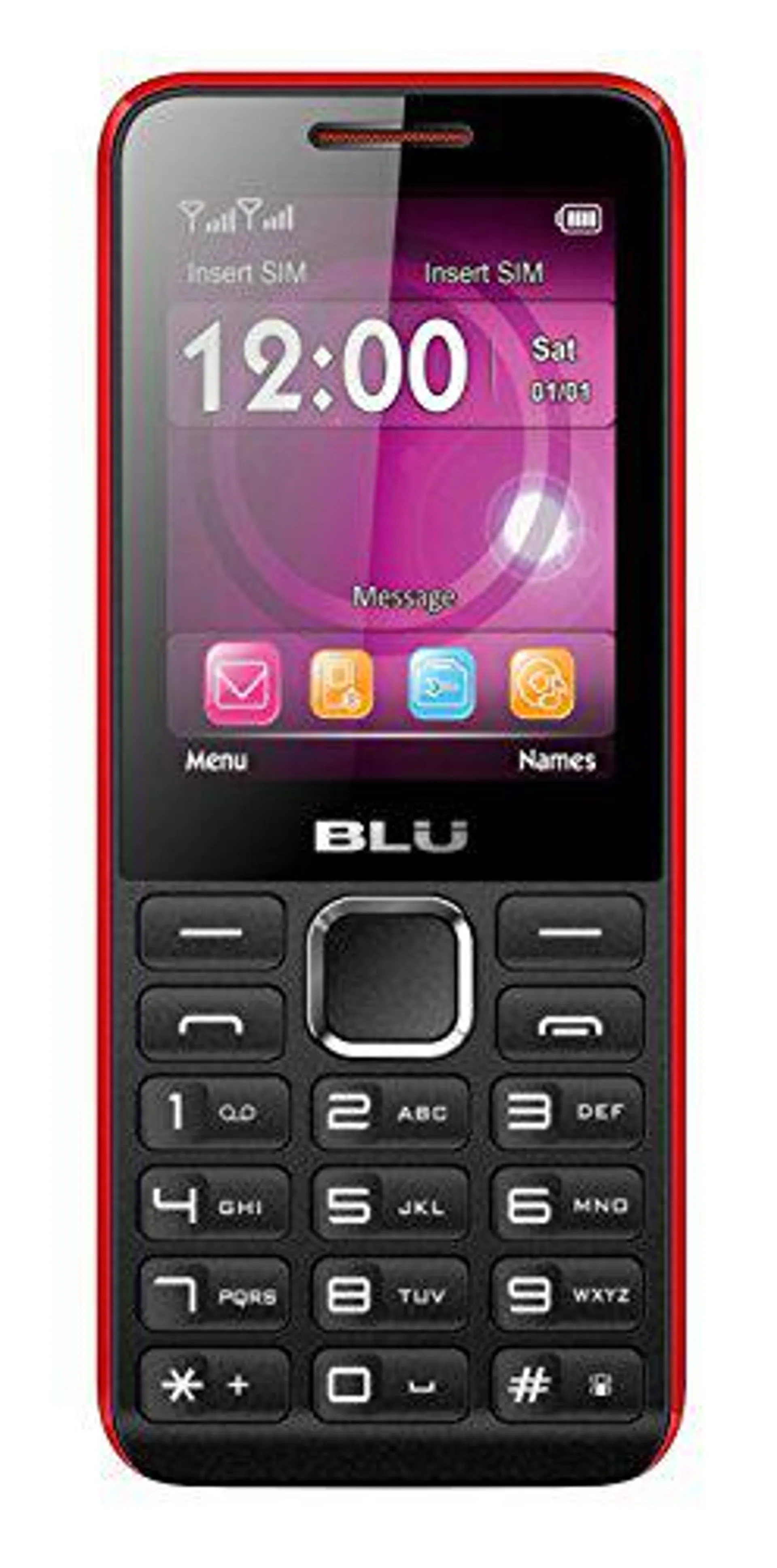 BLU Tank II T193 Unlocked GSM Dual-SIM Cell Phone w/ Camera and 1900 mAh Big Battery - Unlocked Cell Phones - Retail Packaging -