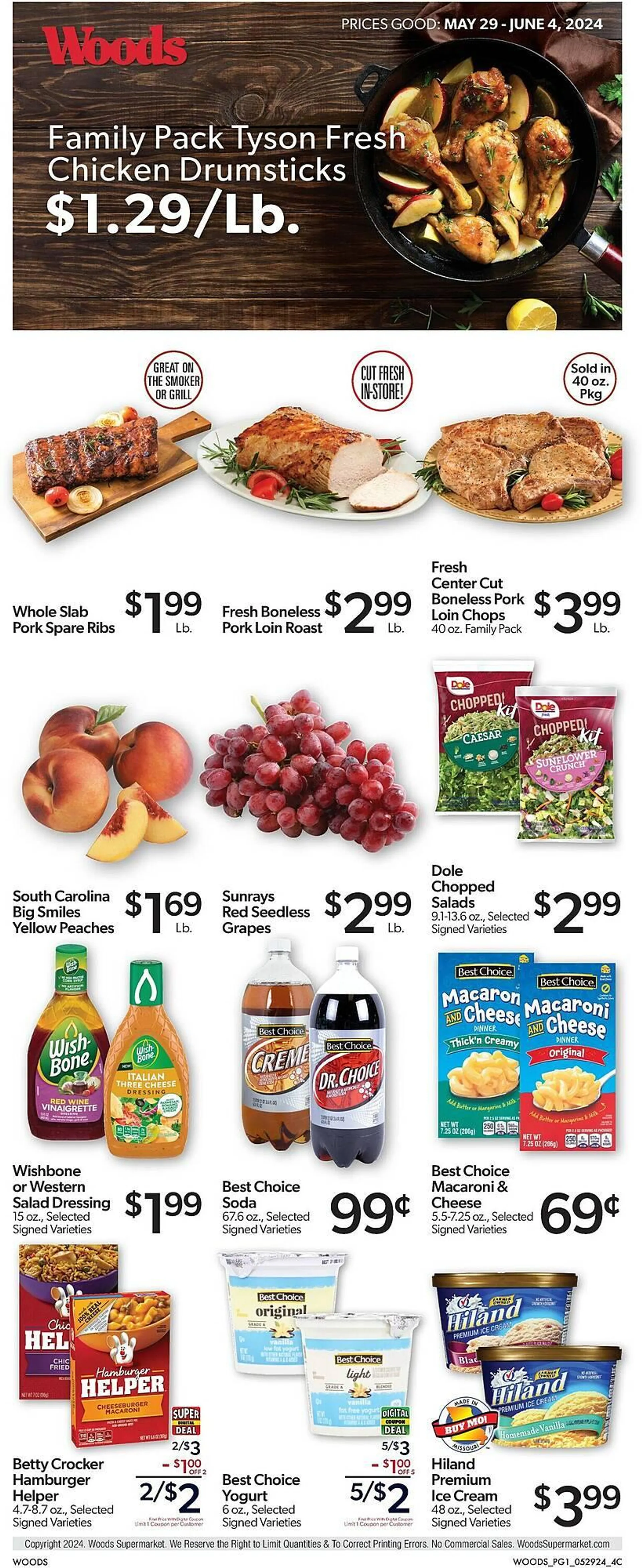 Woods Supermarket Weekly Ad - 1