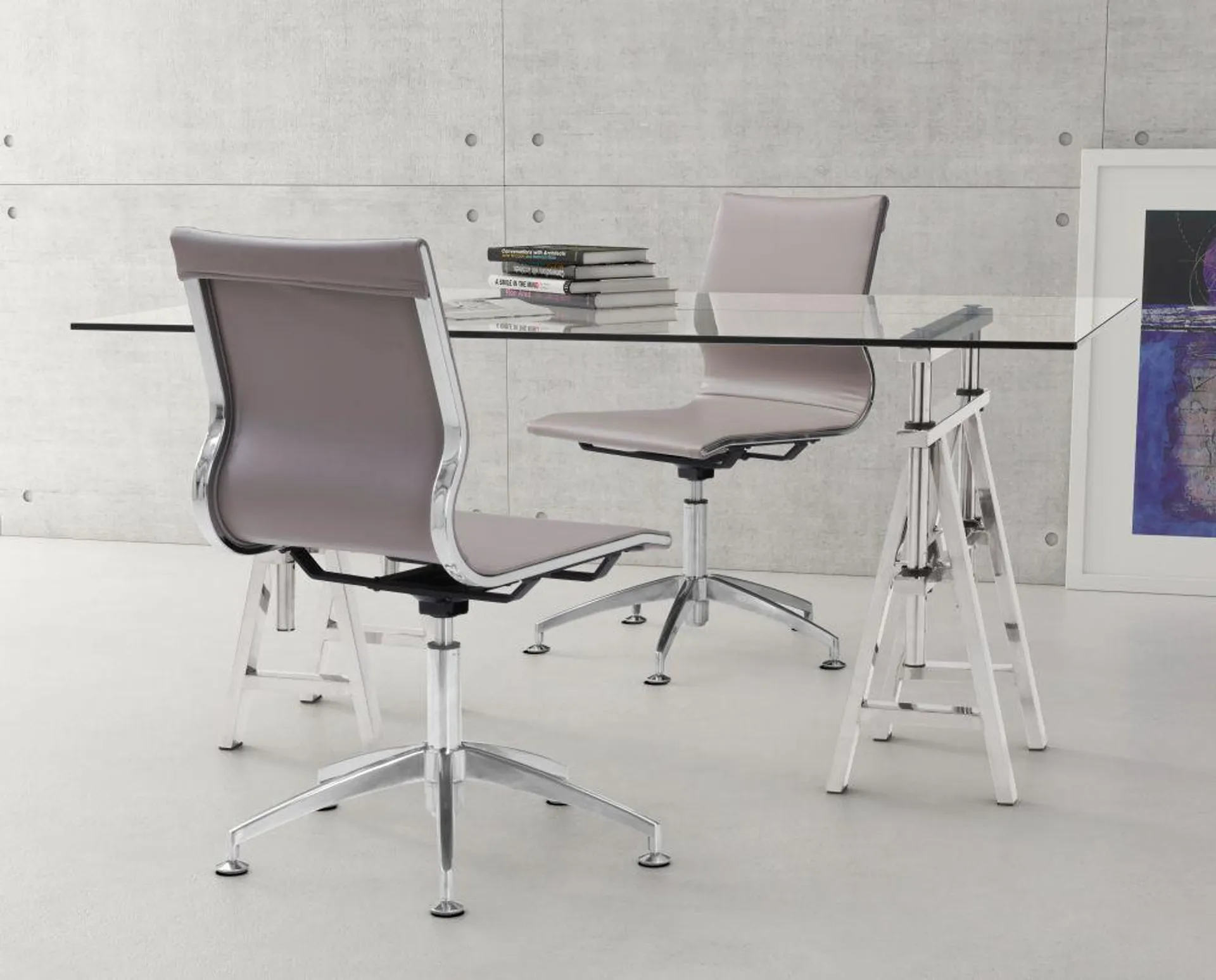 Glider Conference Chair Taupe