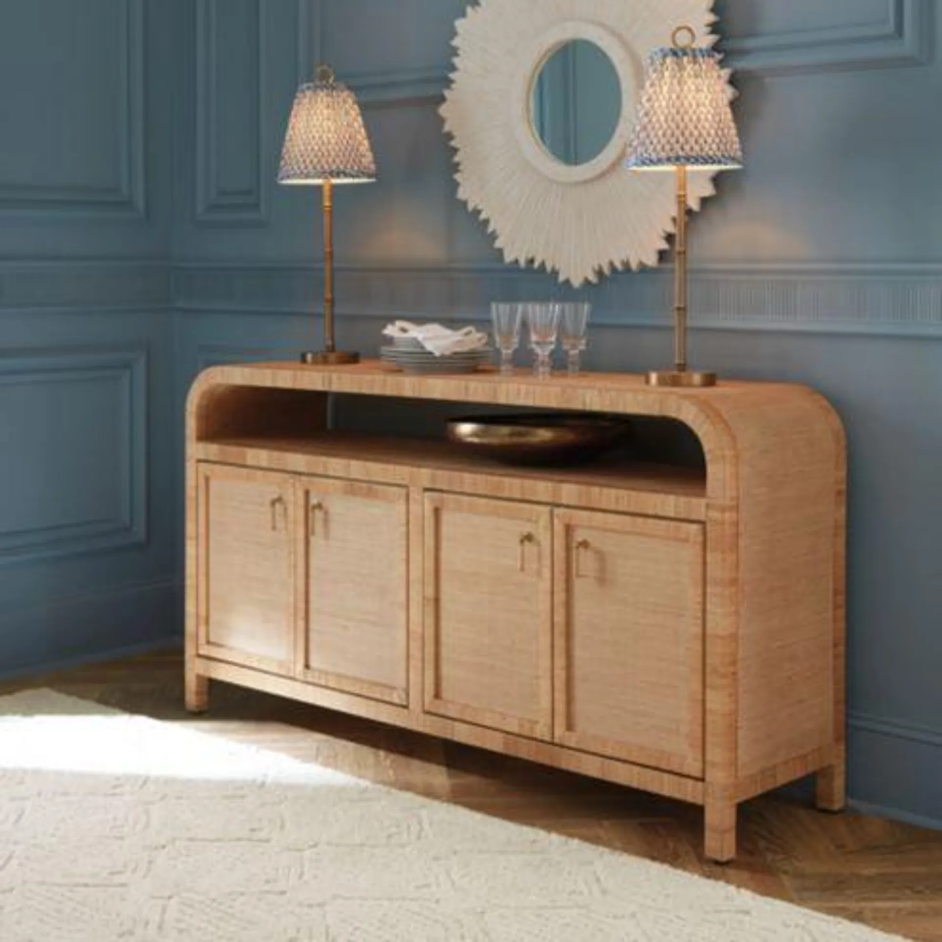 Reya Rattan Sideboard