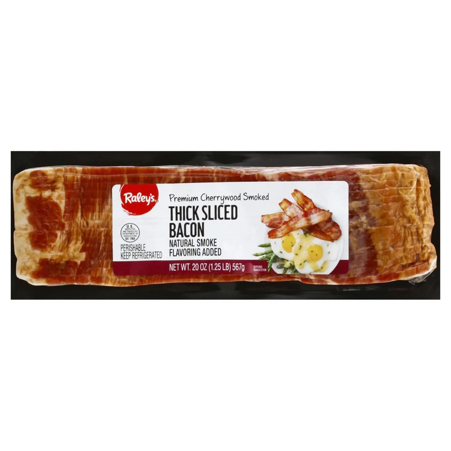 Raley's Premium Cherry Wood Smoked Thick Sliced Bacon