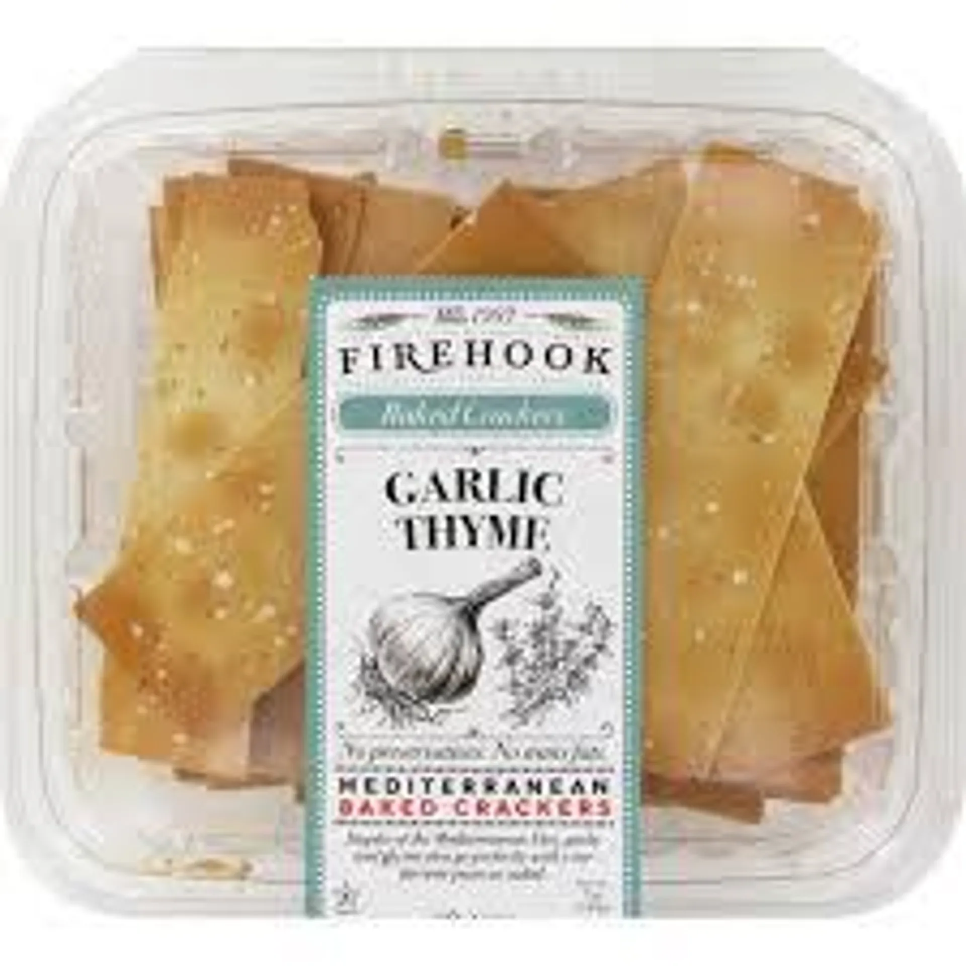 Firehook Bakery - Garlic & Thyme Baked Crackers