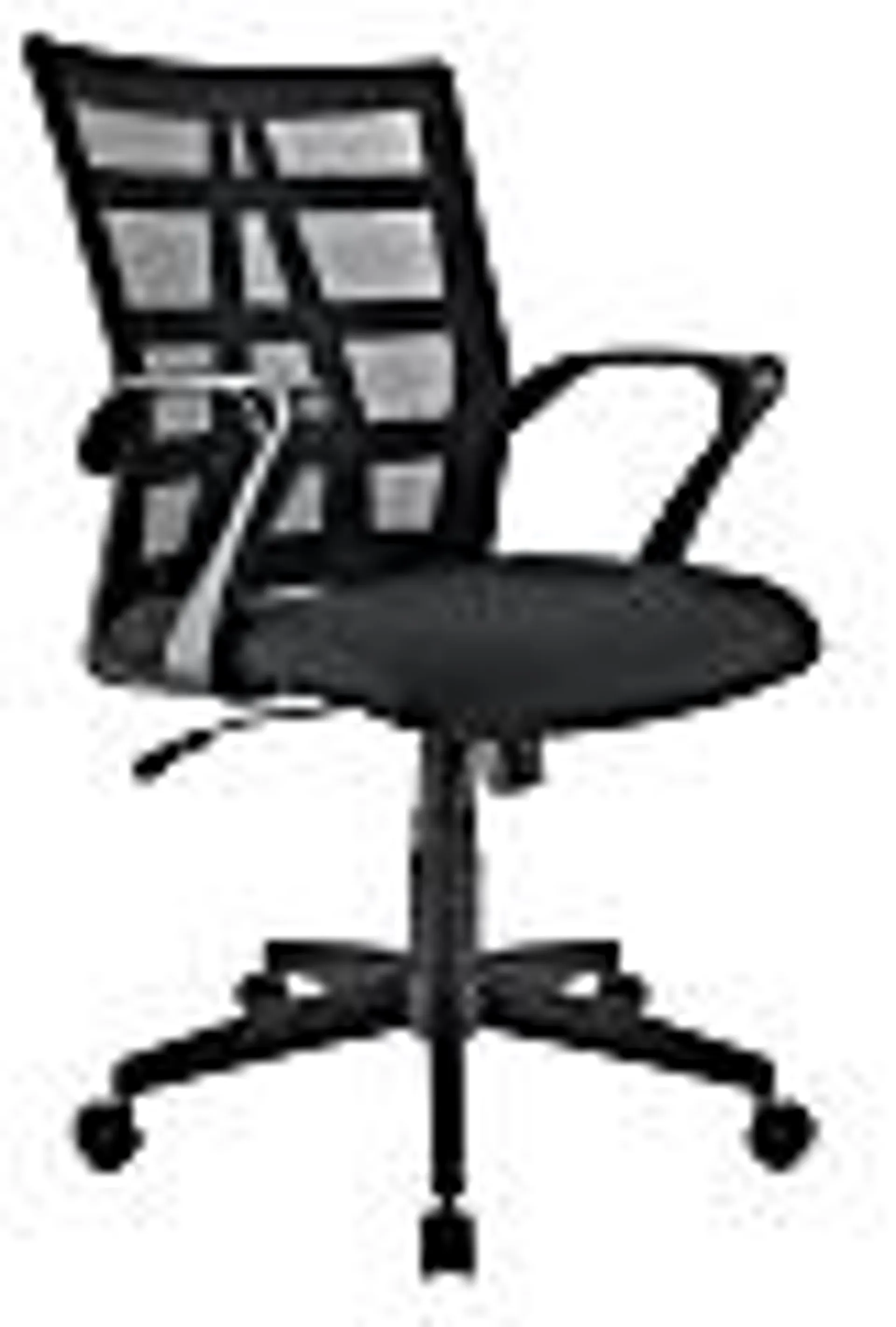 Realspace® Jaxby Mesh/Fabric Mid-Back Task Office Chair, Black, BIFMA Compliant