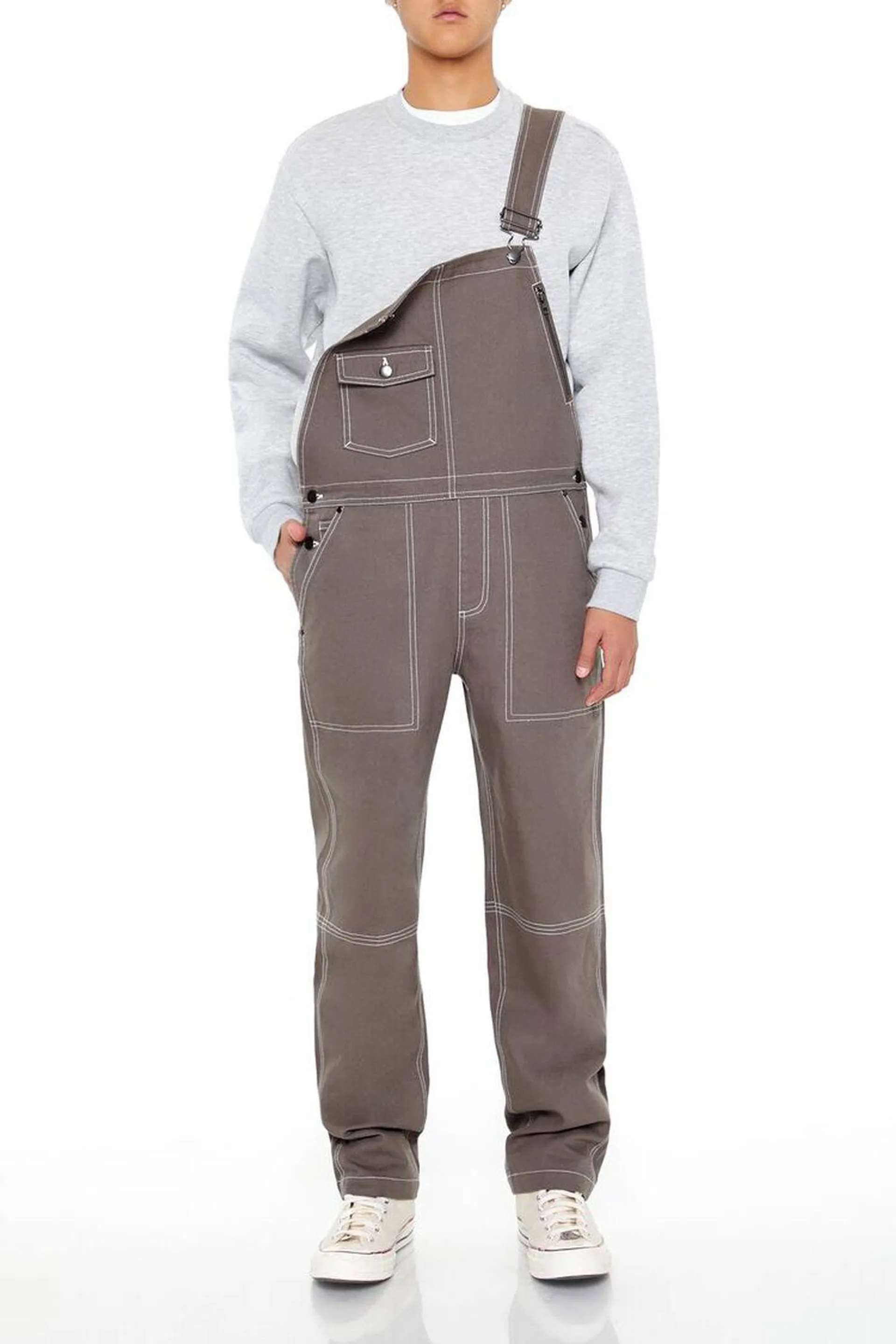 Two-Tone Straight-Leg Overalls