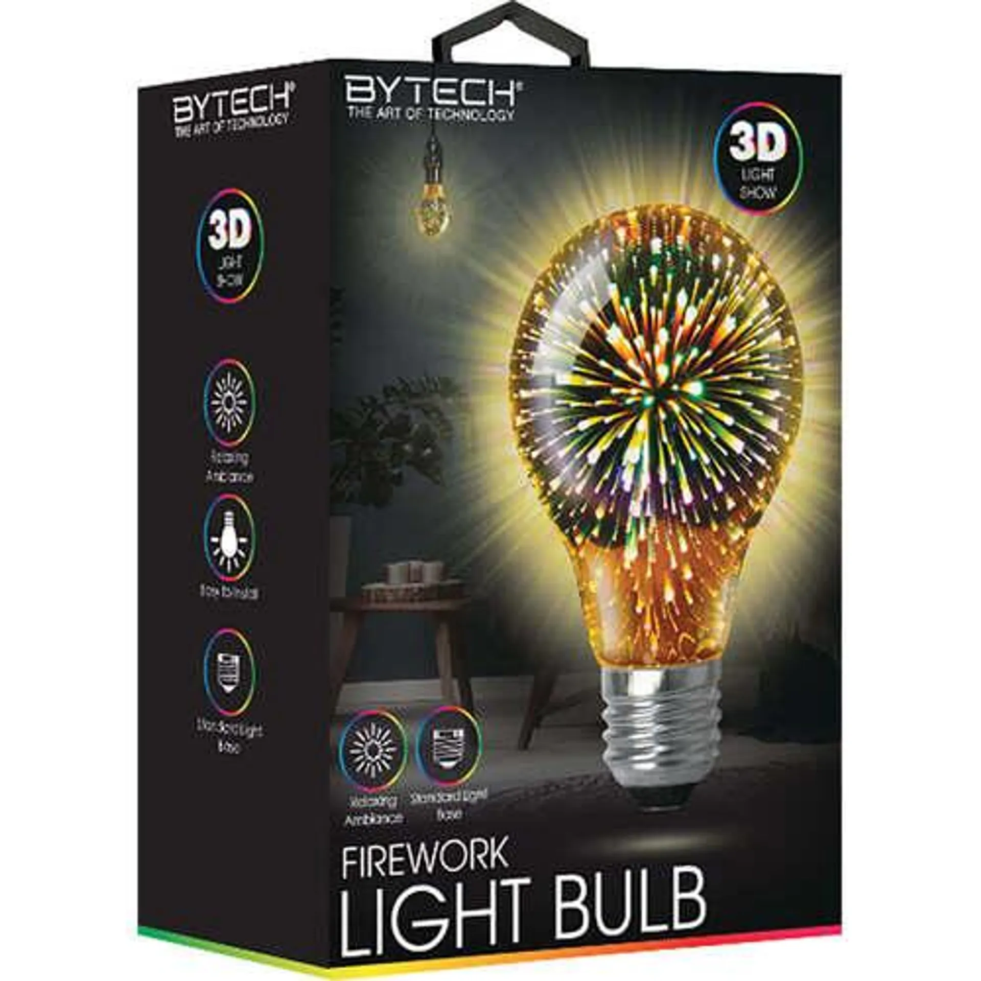 Firework 3D Effect Light Bulb