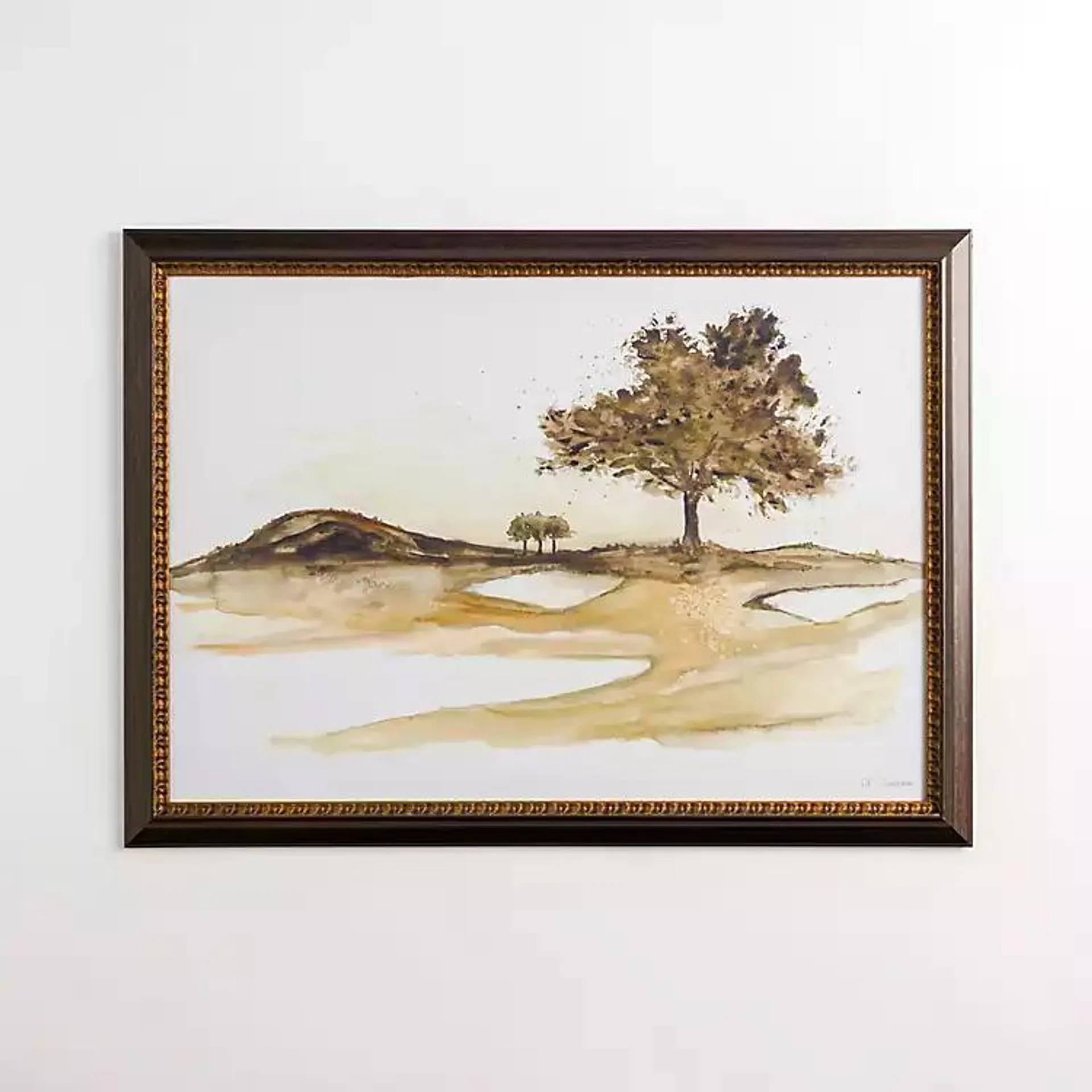 Tree Line Scene Framed Art Print