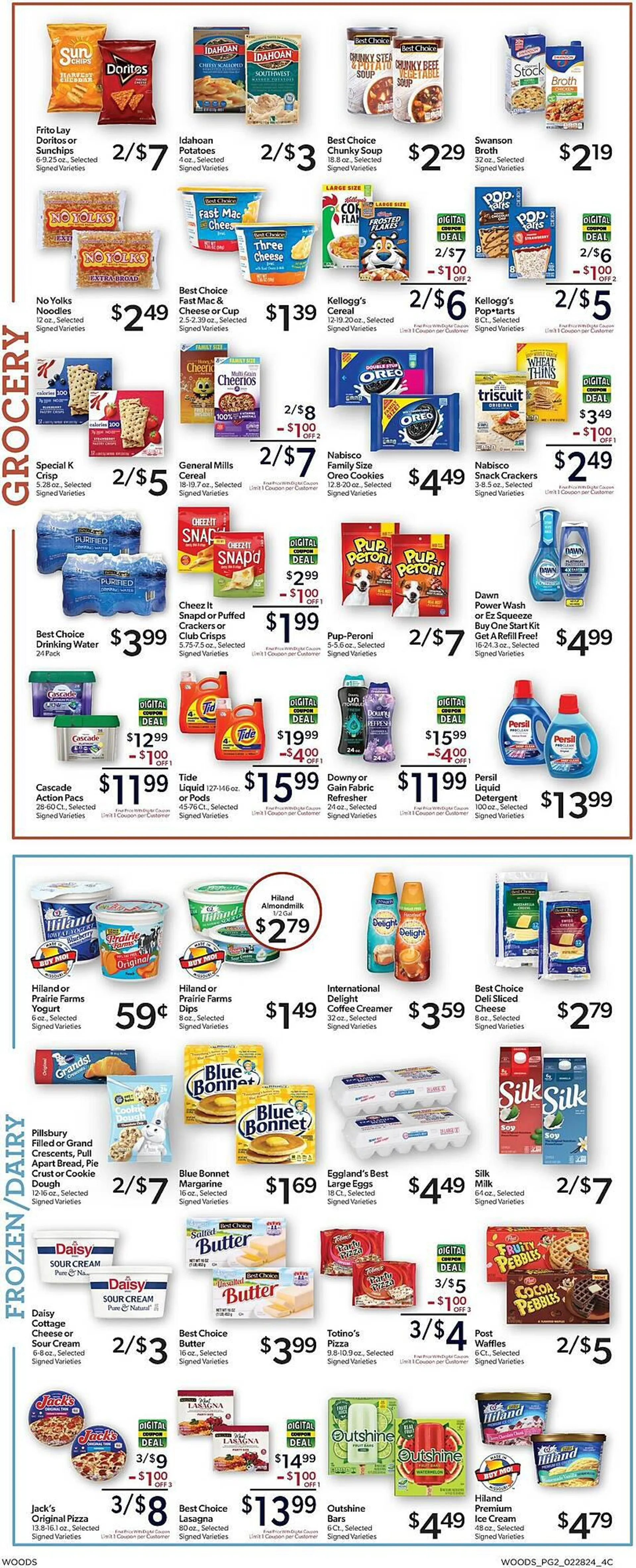 Weekly ad Woods Supermarket Weekly Ad from February 28 to March 5 2024 - Page 2