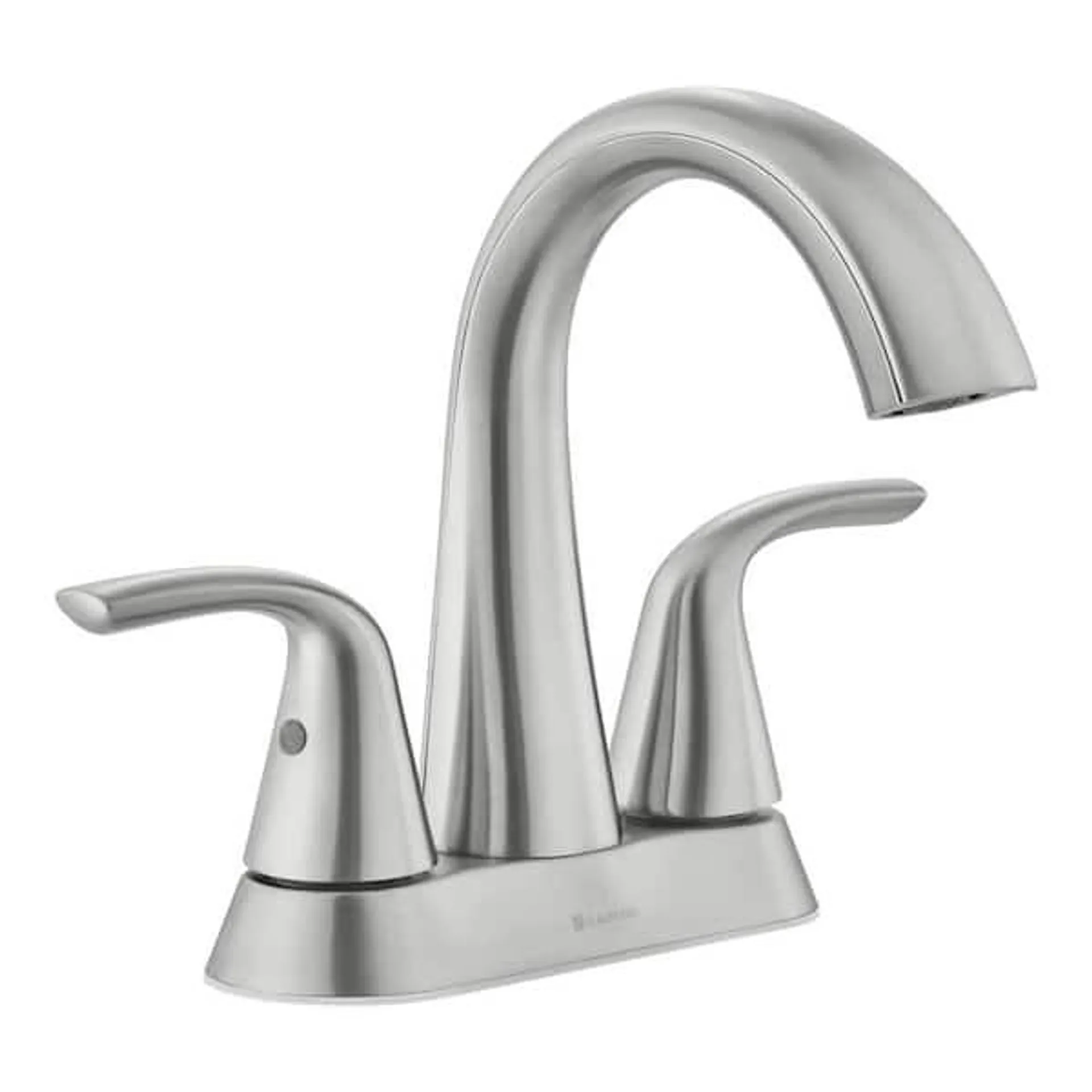 Irena 4 in. Center set Double-Handle High-Arc Bathroom Faucet in Brushed Nickel