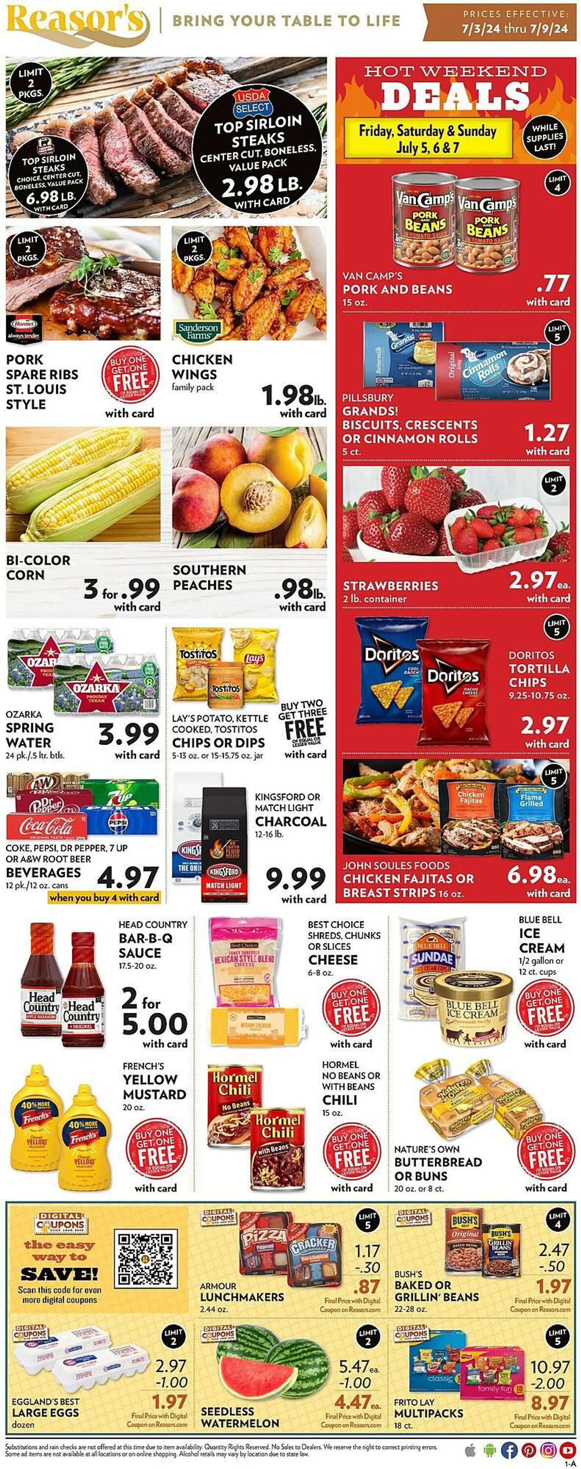 Reasors Weekly Ad - 1