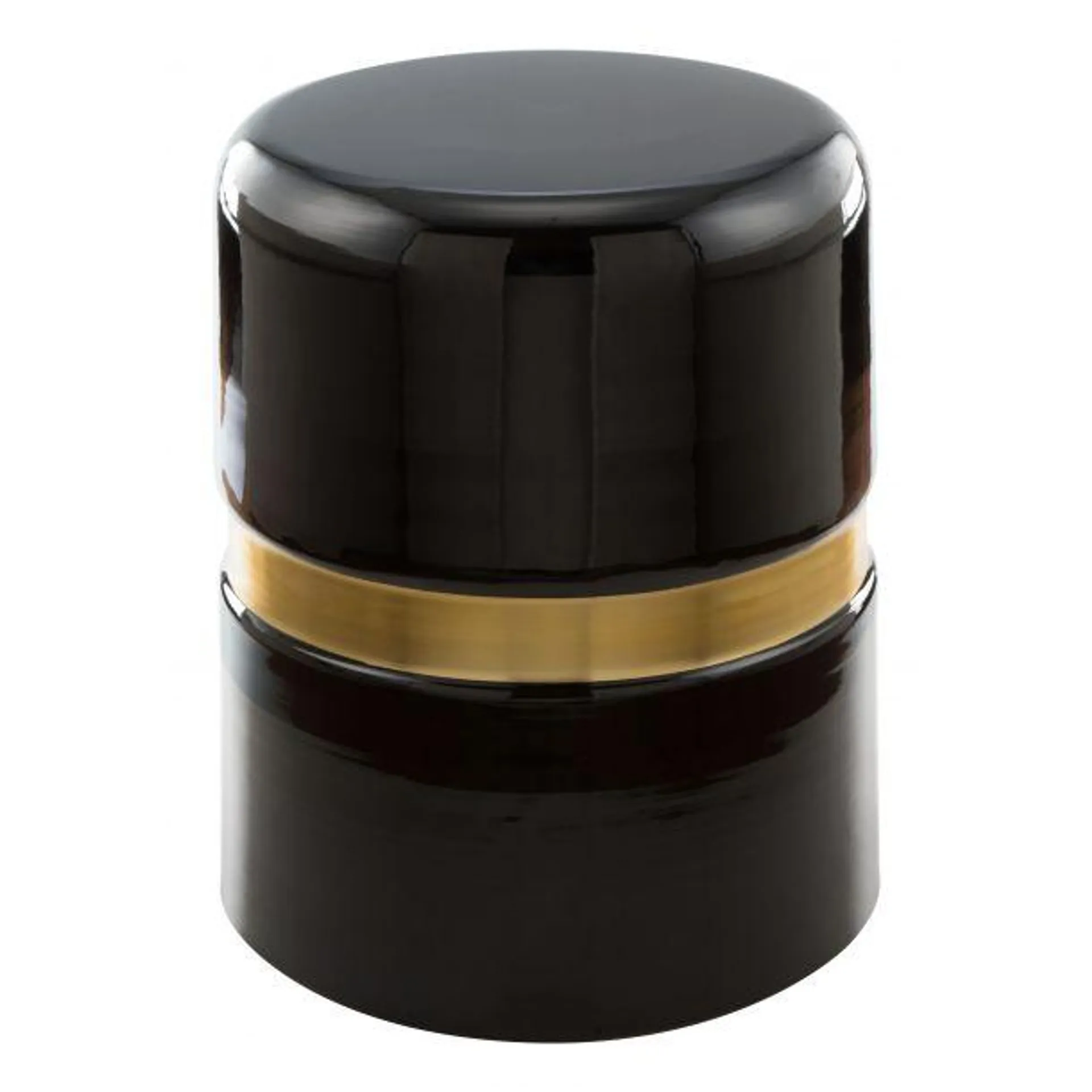 Density Side Table Black and Gold