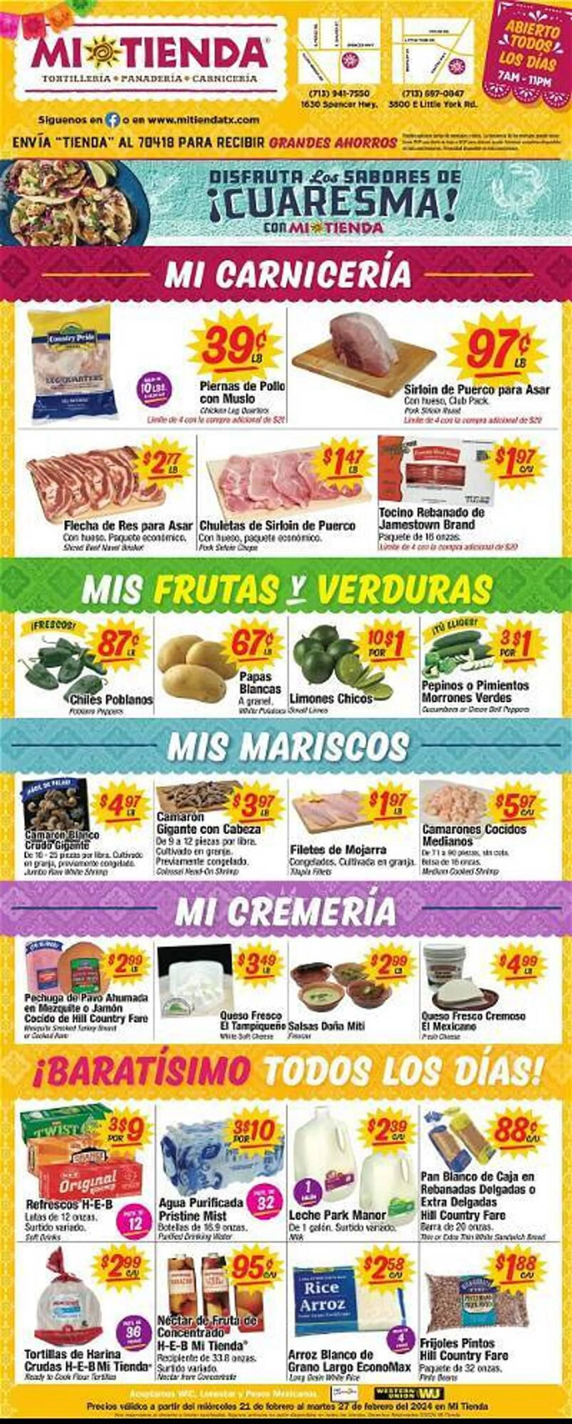 Weekly ad Mi Tienda Weekly Ad from February 21 to February 27 2024 - Page 
