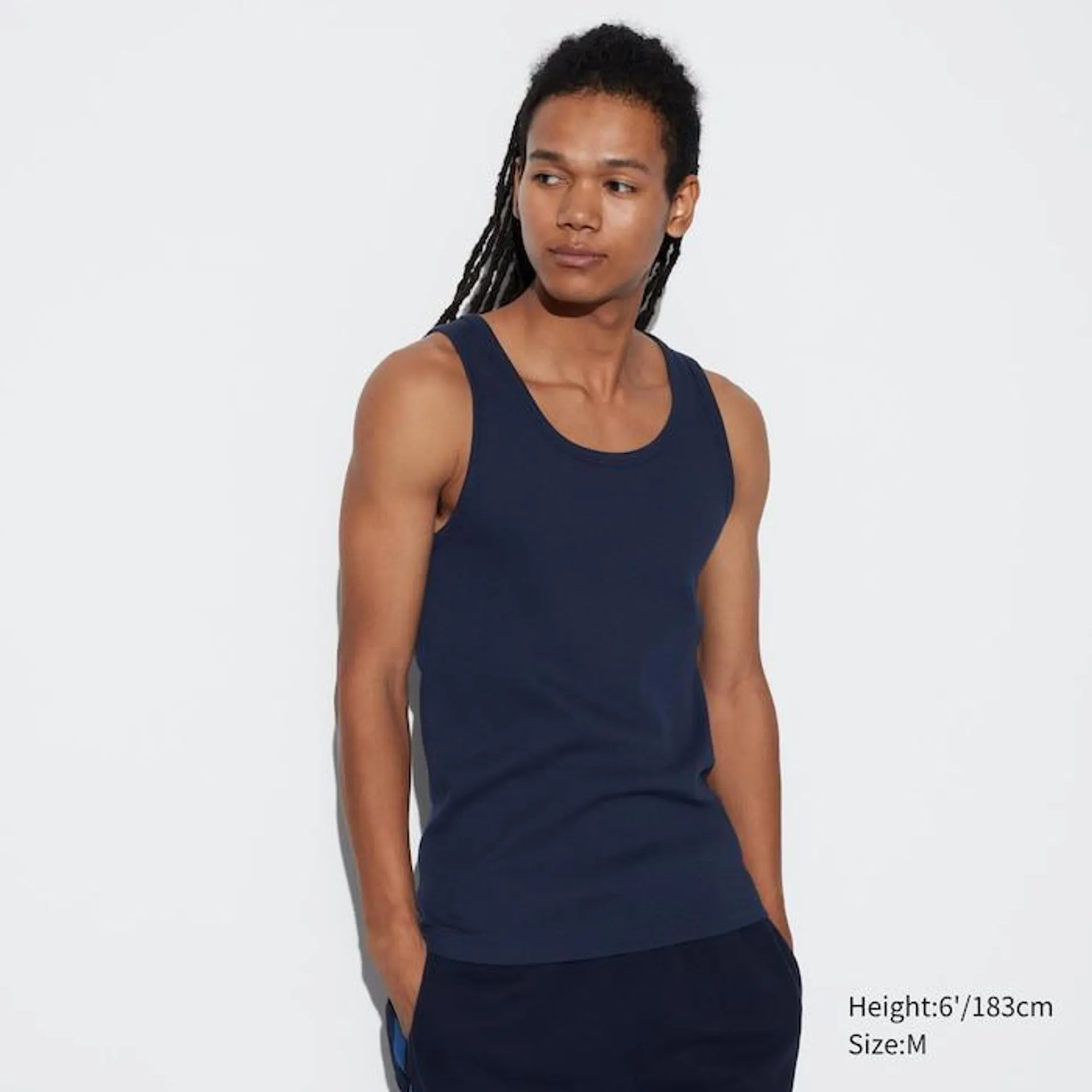 Dry Color Ribbed Tank Top