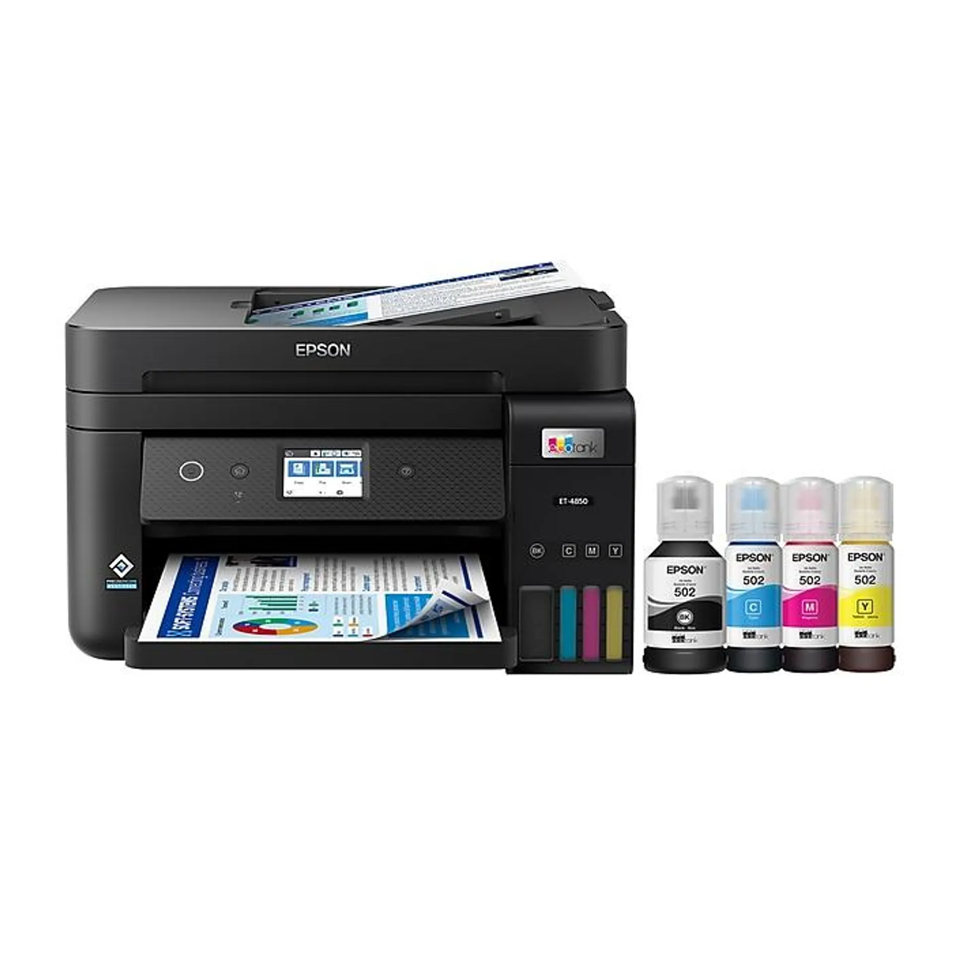 Epson EcoTank ET-4850-B Wireless Color Inkjet Printer,