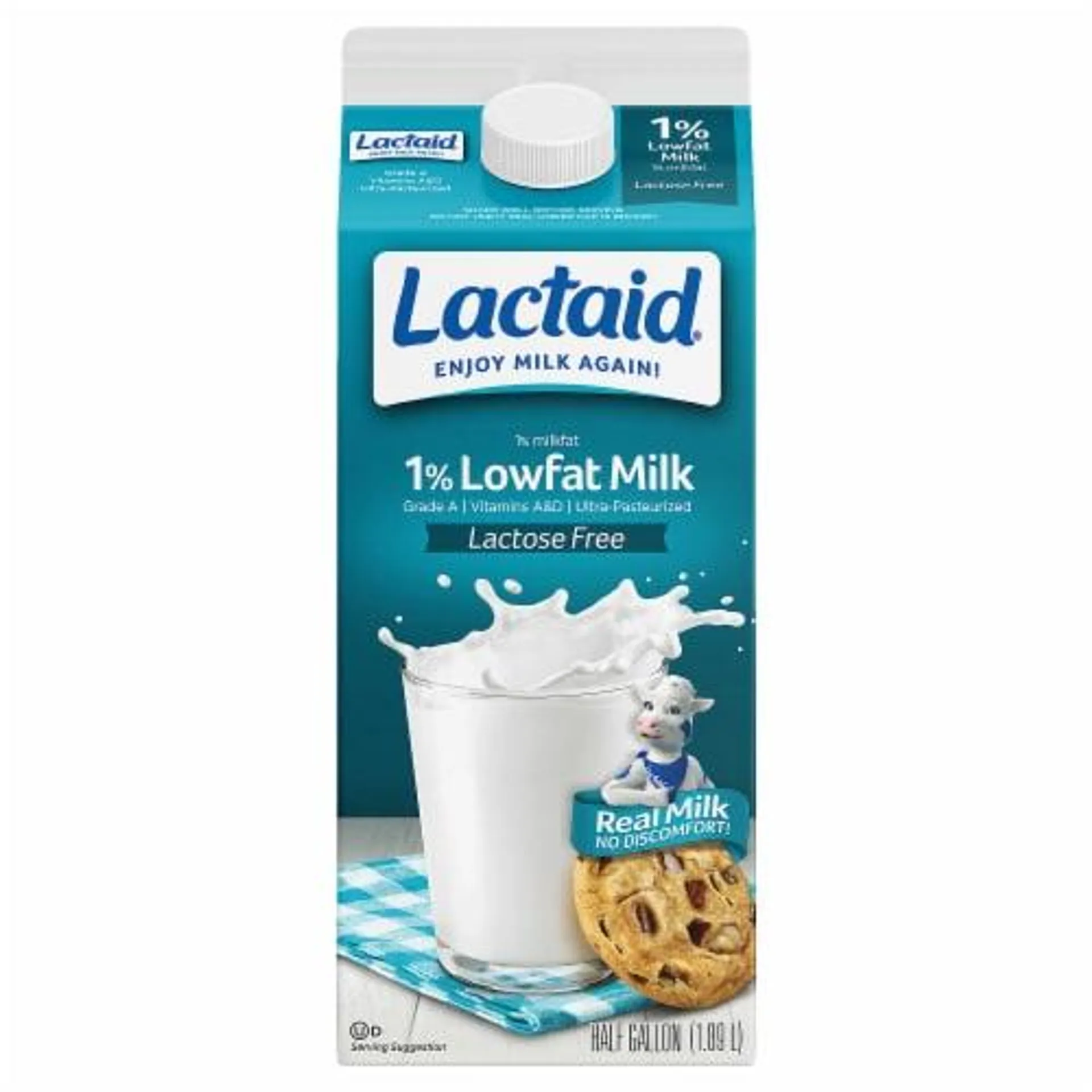 Lactaid® Lactose Free 1% Lowfat Milk Half Gallon