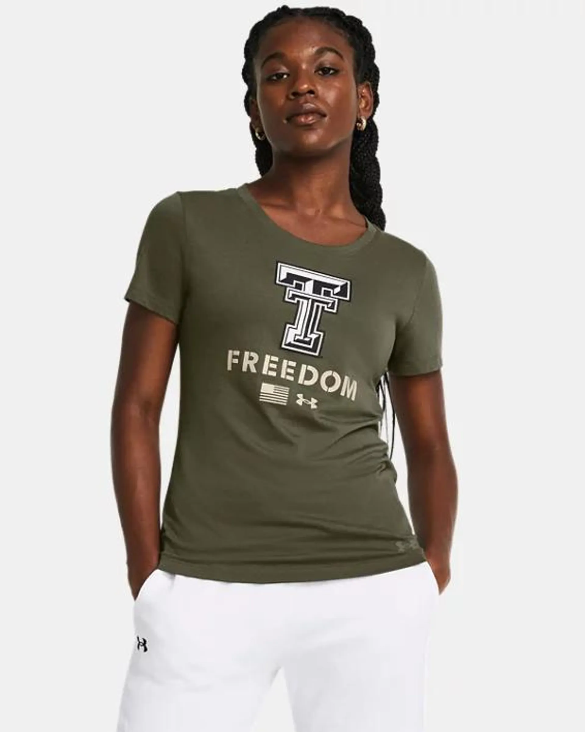 Women's UA Freedom Performance Cotton Collegiate T-Shirt