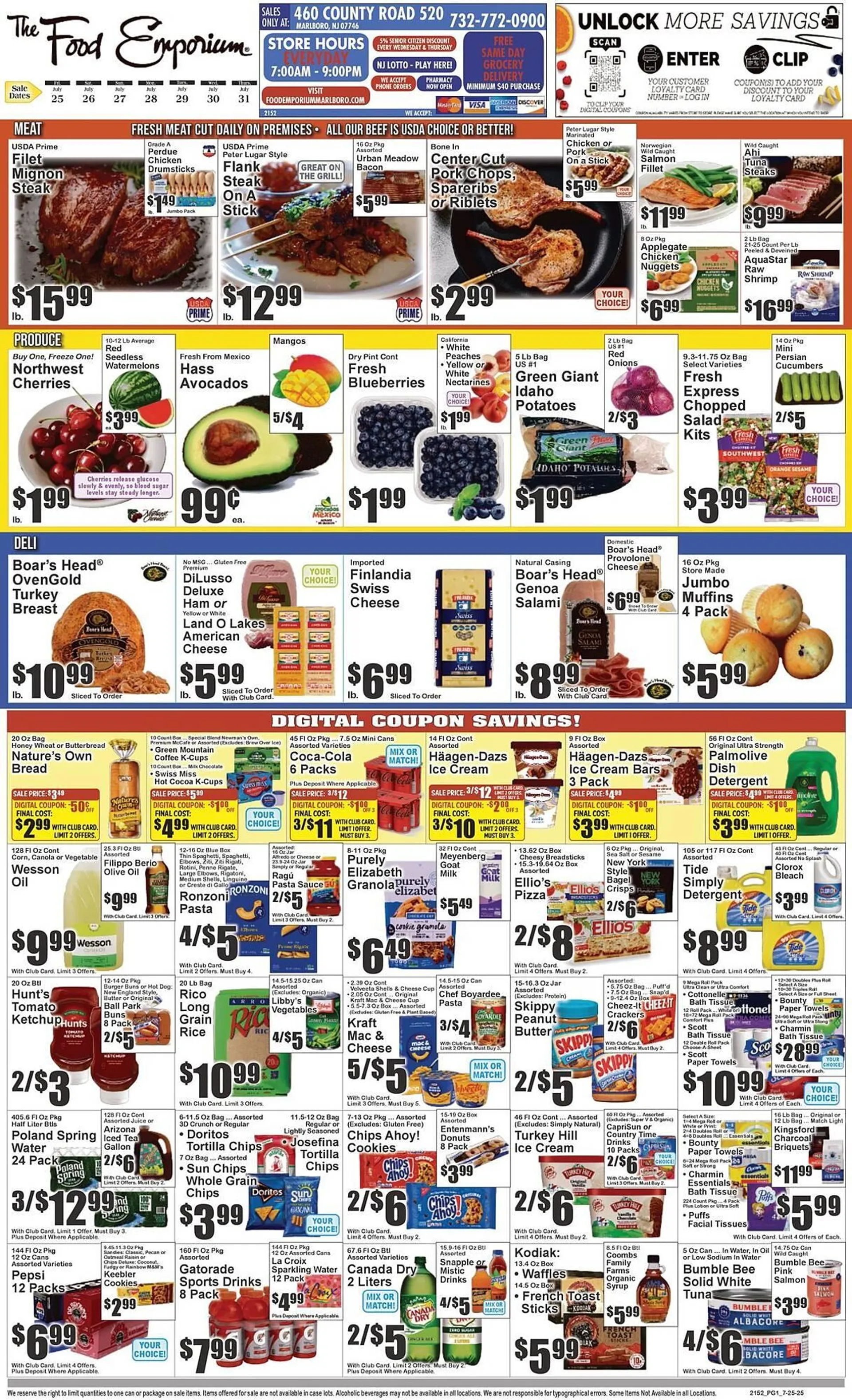 Weekly ad The Food Emporium Weekly Ad from July 25 to July 31 2025 - Page 1