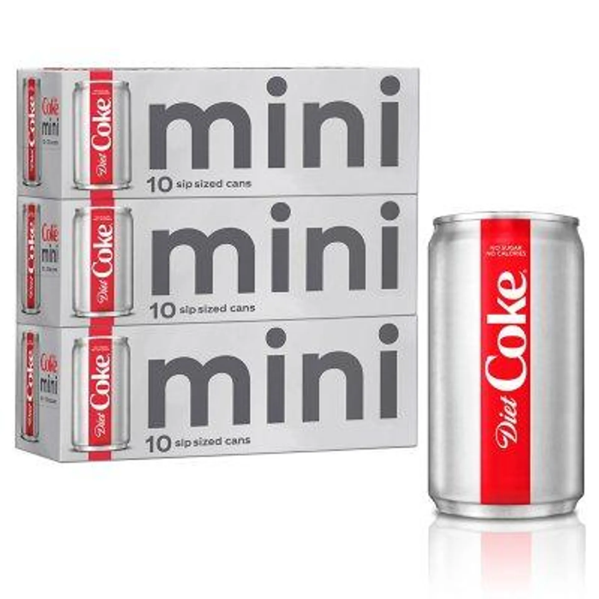 Diet Coke Soda Mini Cans, 7.5 fl. oz., 10 pk.