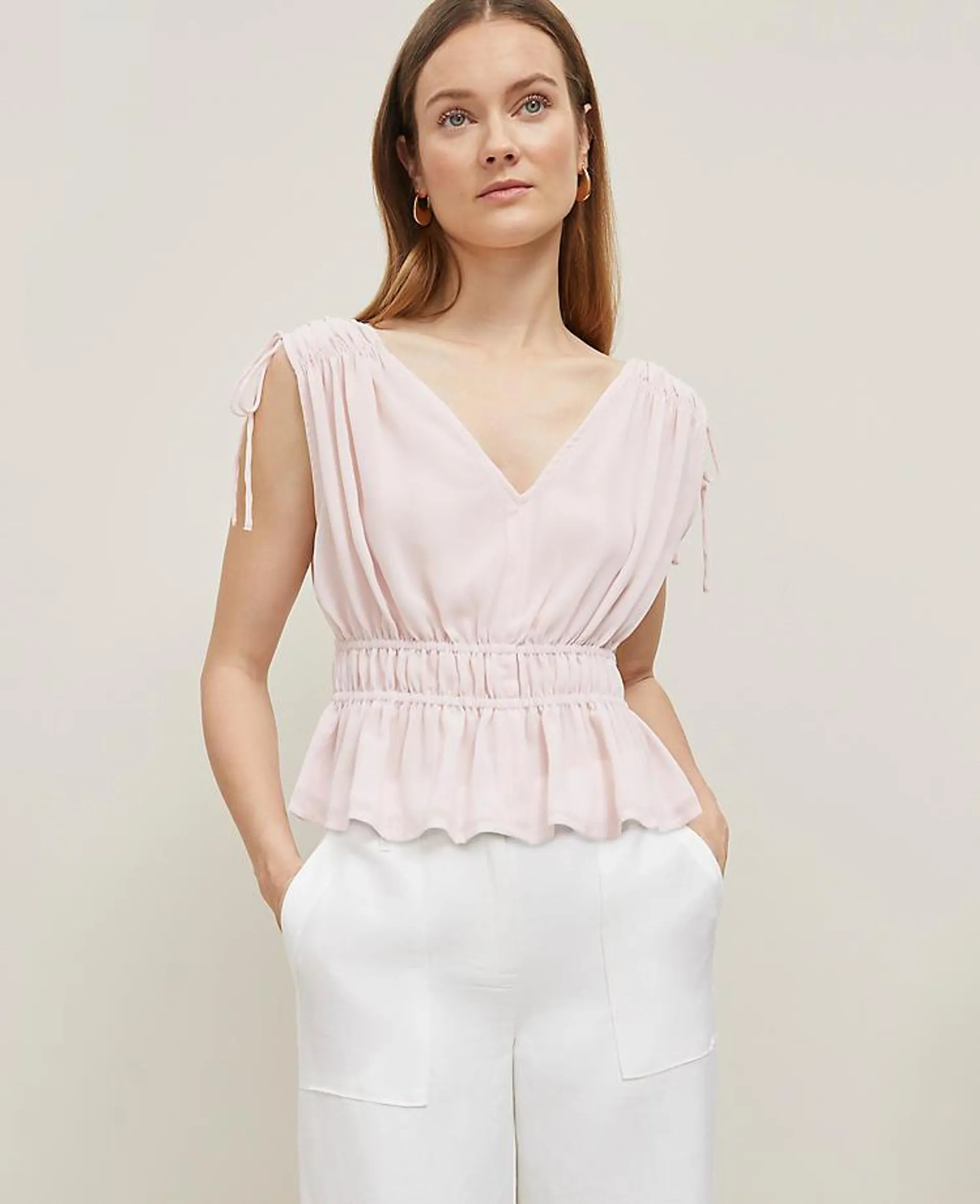 Gathered Tie Top