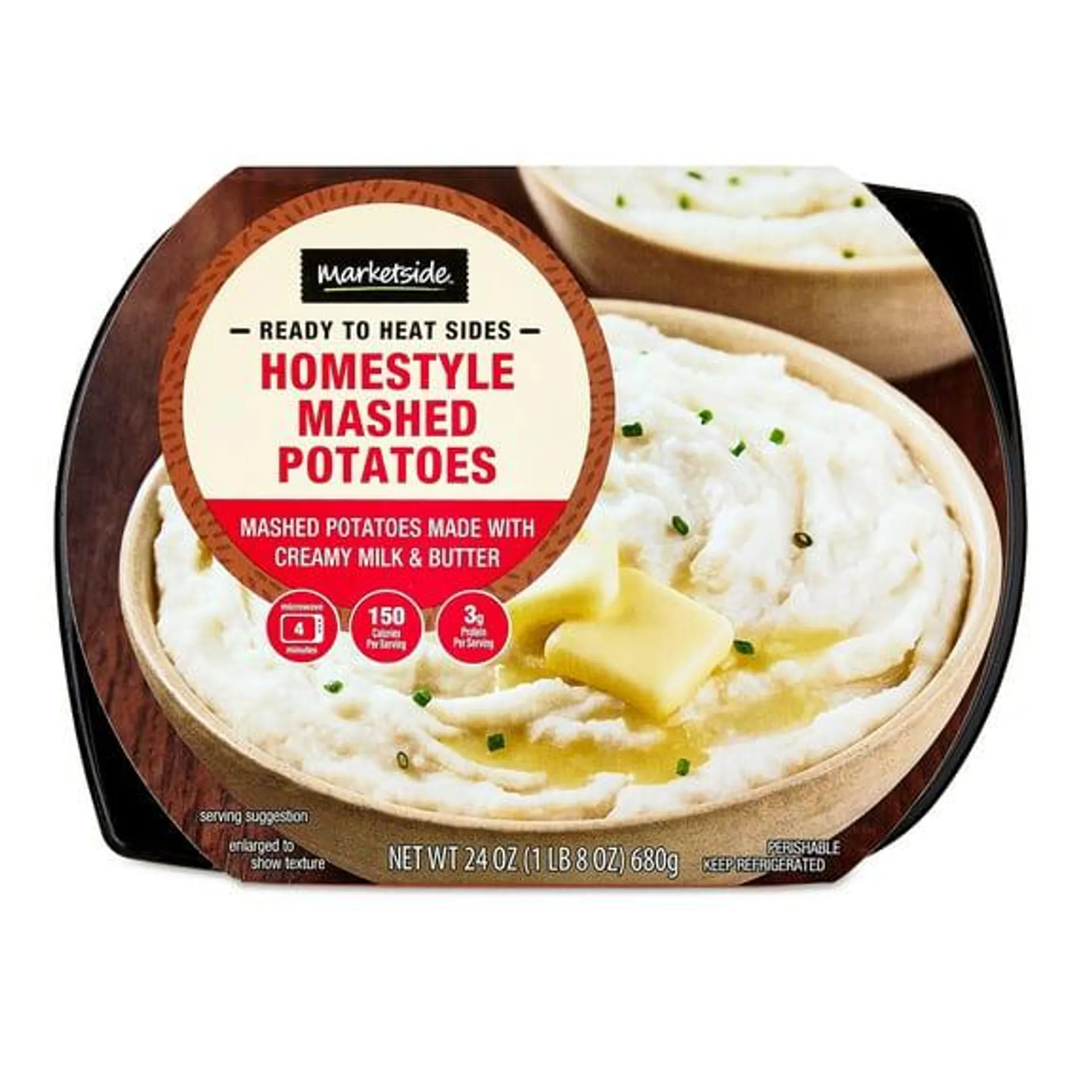 Marketside Packaged Mashed Potatoes Tray (24oz, Fresh)