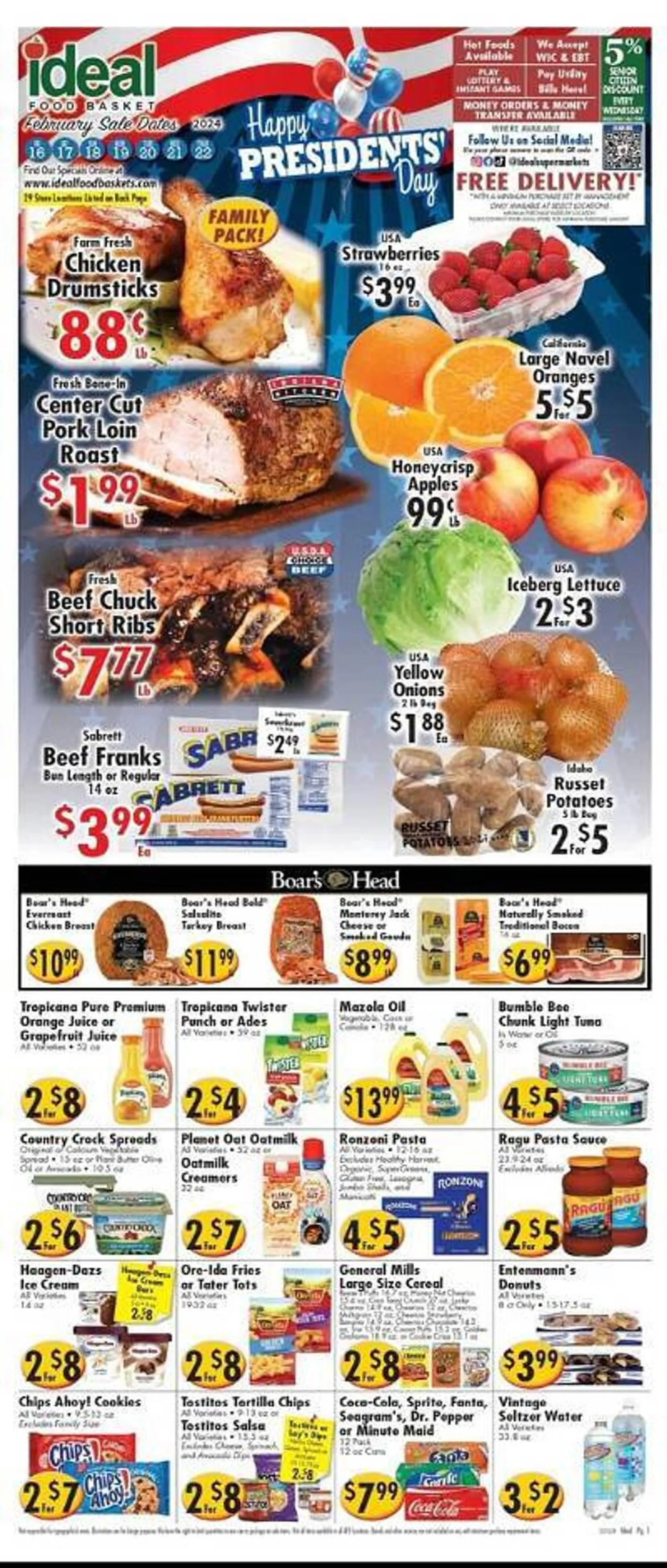 Weekly ad Ideal Food Basket Weekly Ad from February 16 to February 22 2024 - Page 