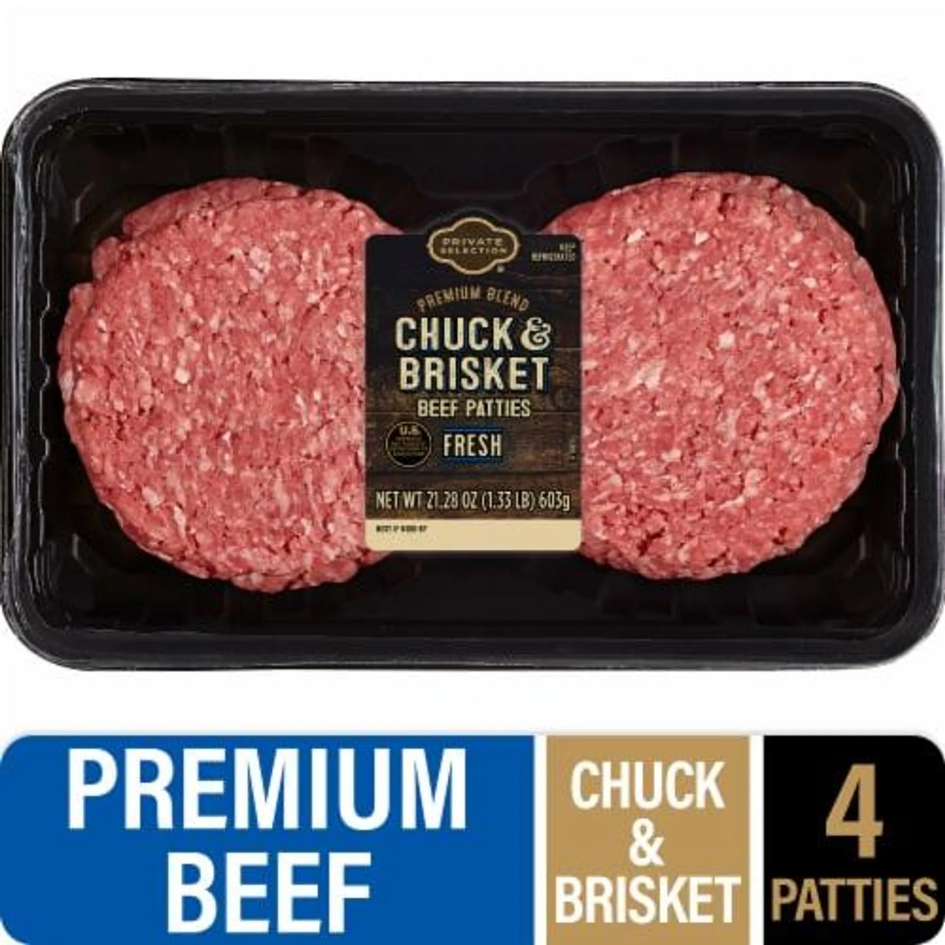 Private Selection® Chuck & Brisket Ground Beef Patties