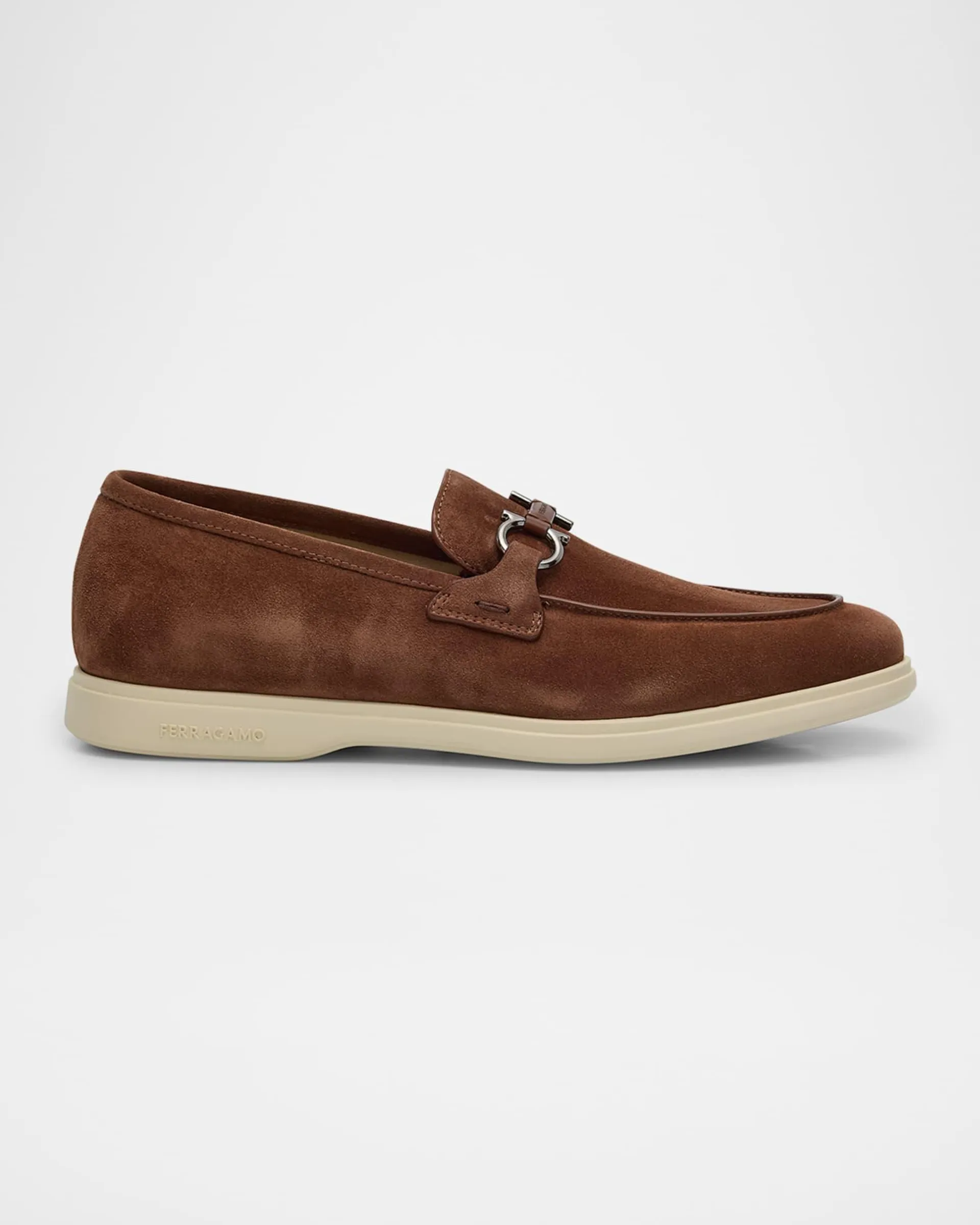 Men's Cosimo Calfskin Gancini Bit Loafers