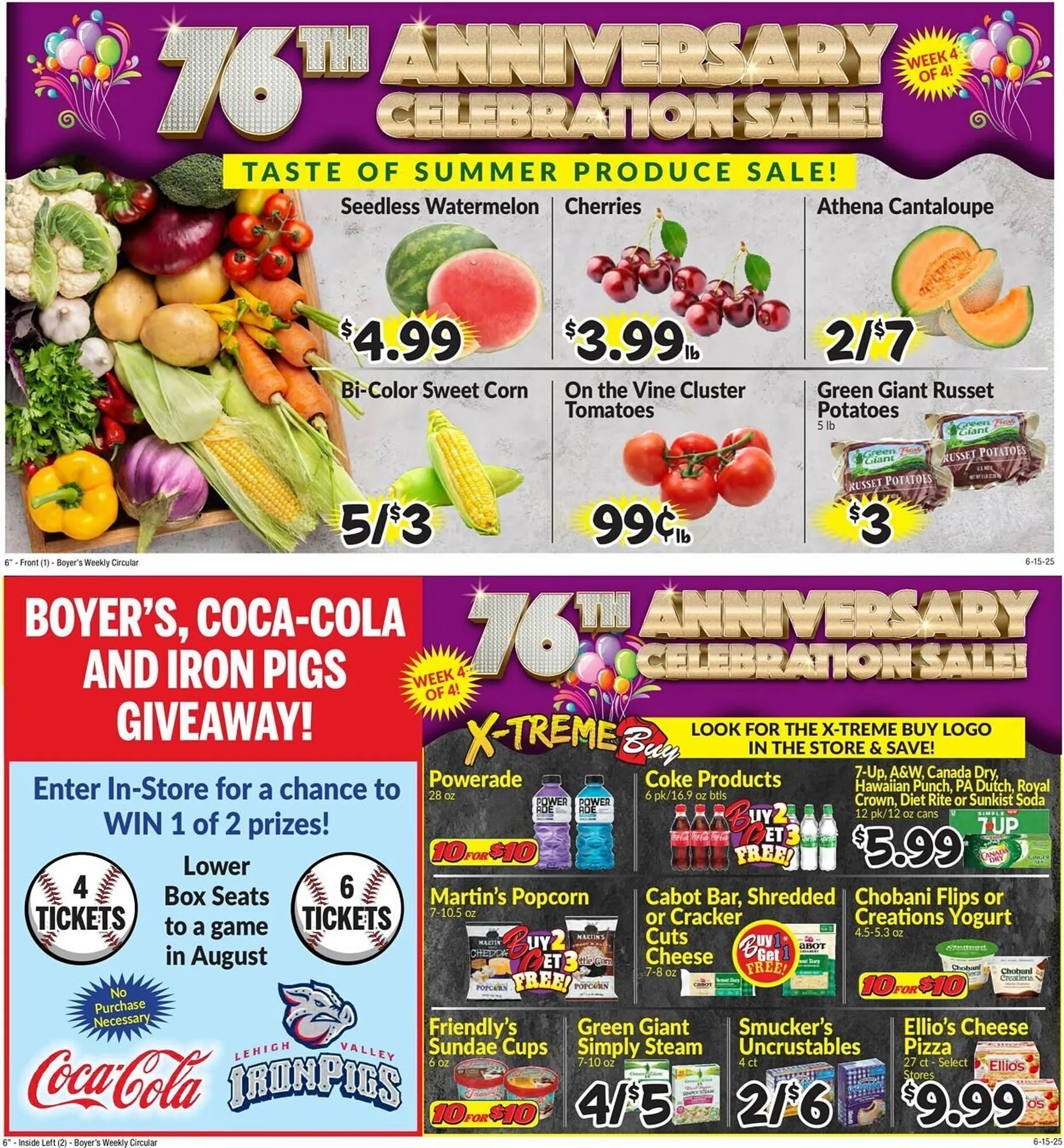 Weekly ad Boyer's Food Markets Weekly Ad from June 15 to June 21 2025 - Page 1