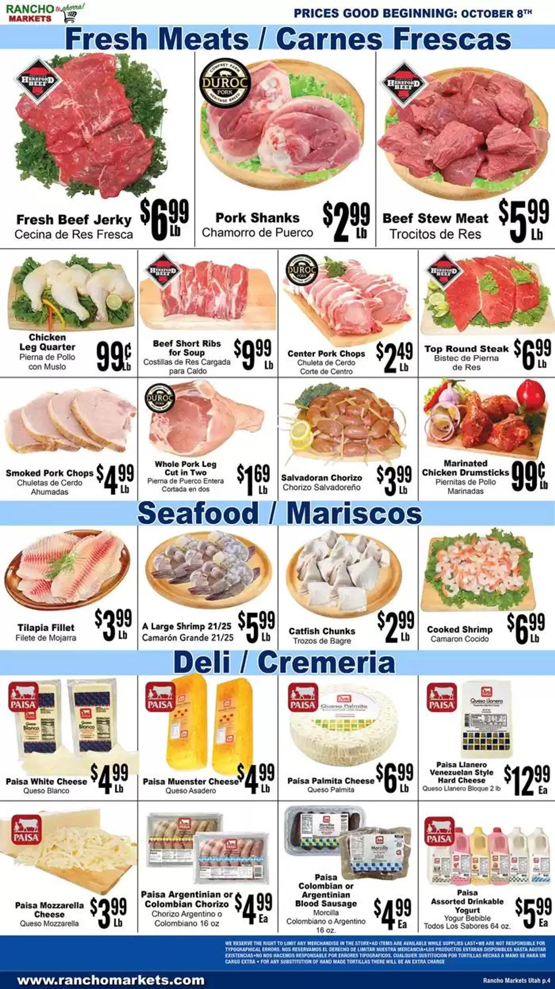 Weekly ad Flyer Rancho Markets from October 14 to October 28 2024 - Page 4