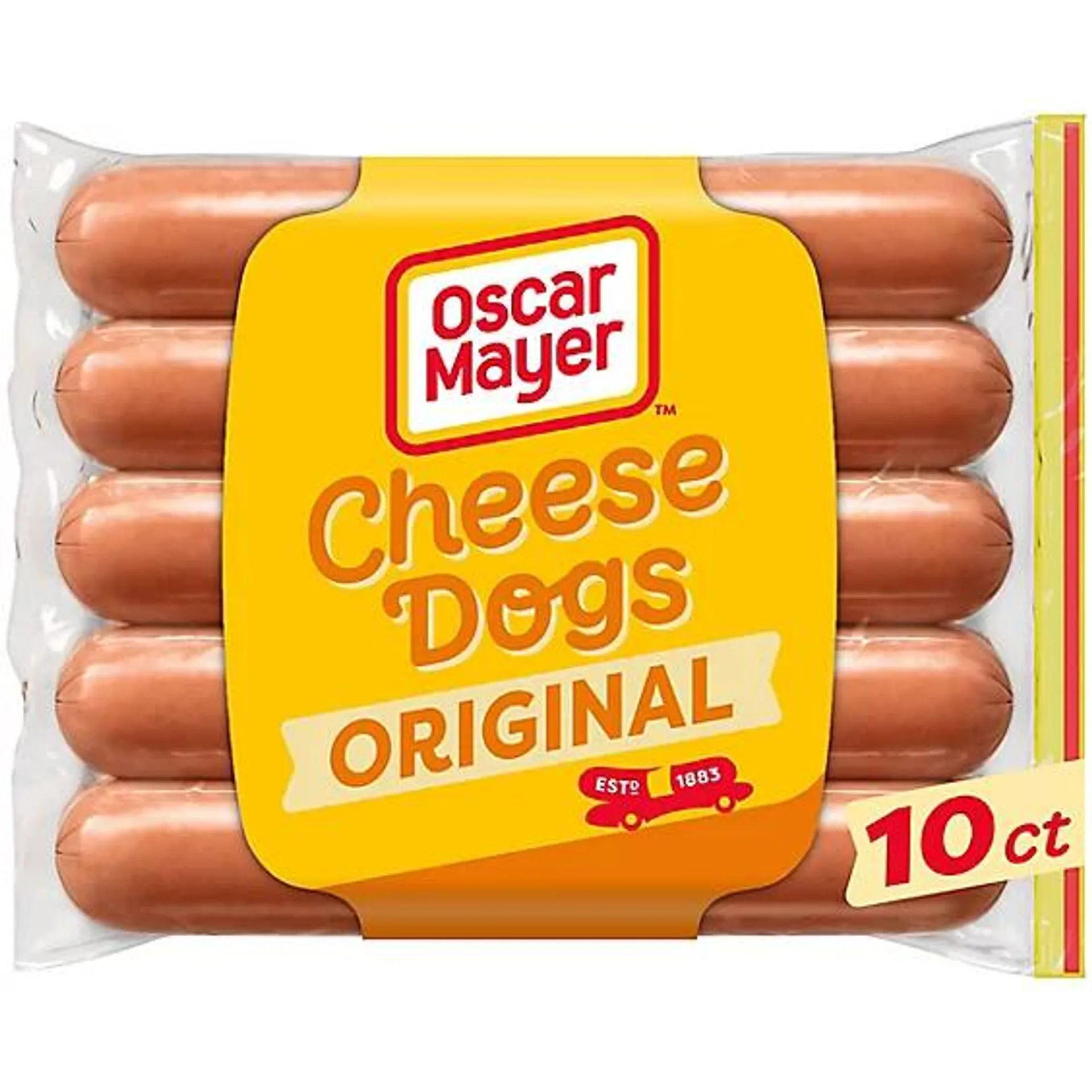 Oscar Mayer Uncured Cheese Hot Dogs Pack - 10 Count