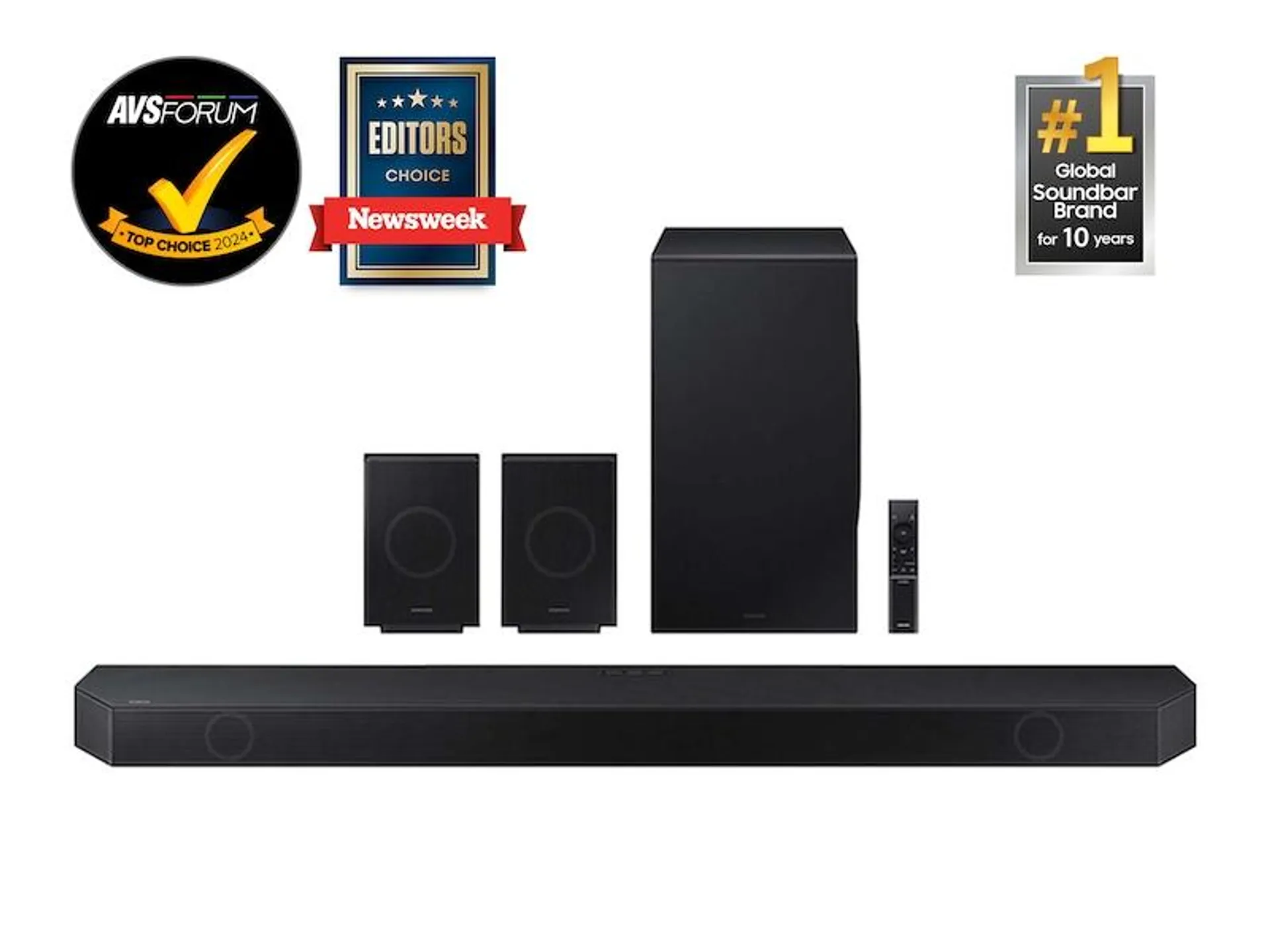 Q-series 11.1.4 ch. Wireless Dolby ATMOS Soundbar + Q-Symphony | w/ Rear Speakers | HW-Q990D