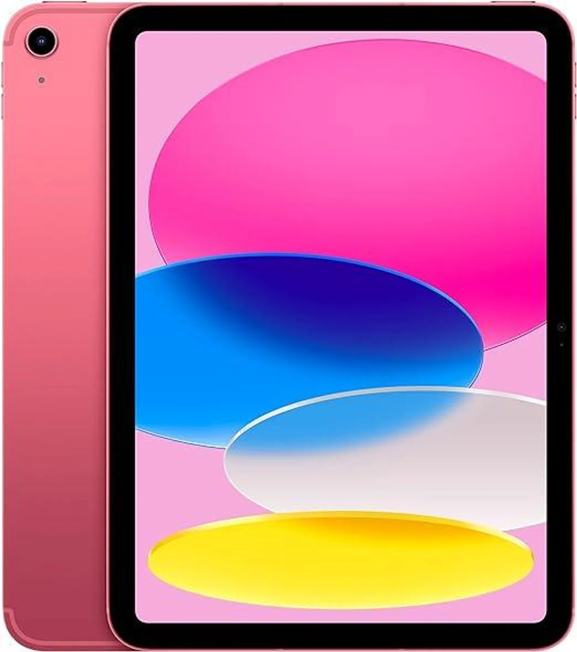 Apple iPad (10th Generation): with A14 Bionic chip, 10.9-inch Liquid Retina Display, 256GB, Wi-Fi 6 + 5G Cellular, 12MP front/12MP Back Camera, Touch ID, All-Day Battery Life – Pink