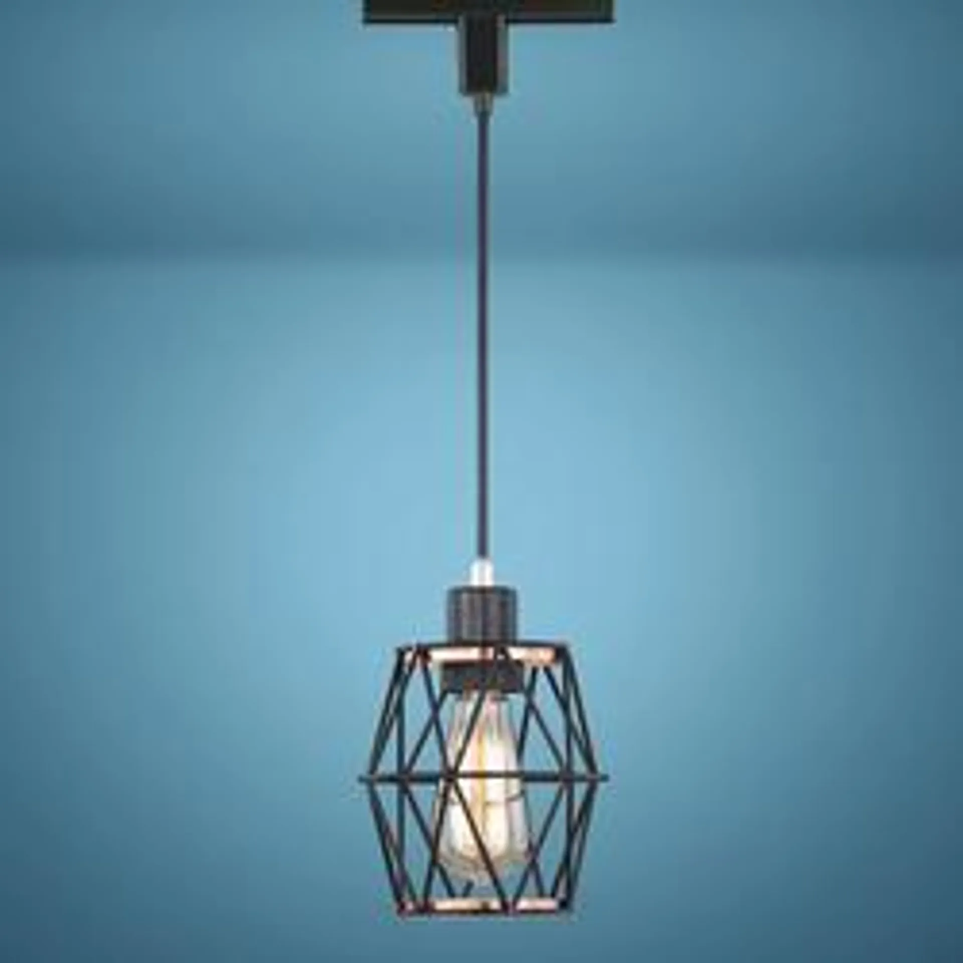 Patriot Lighting® Liam Black 1-Light Track Lighting Pendant