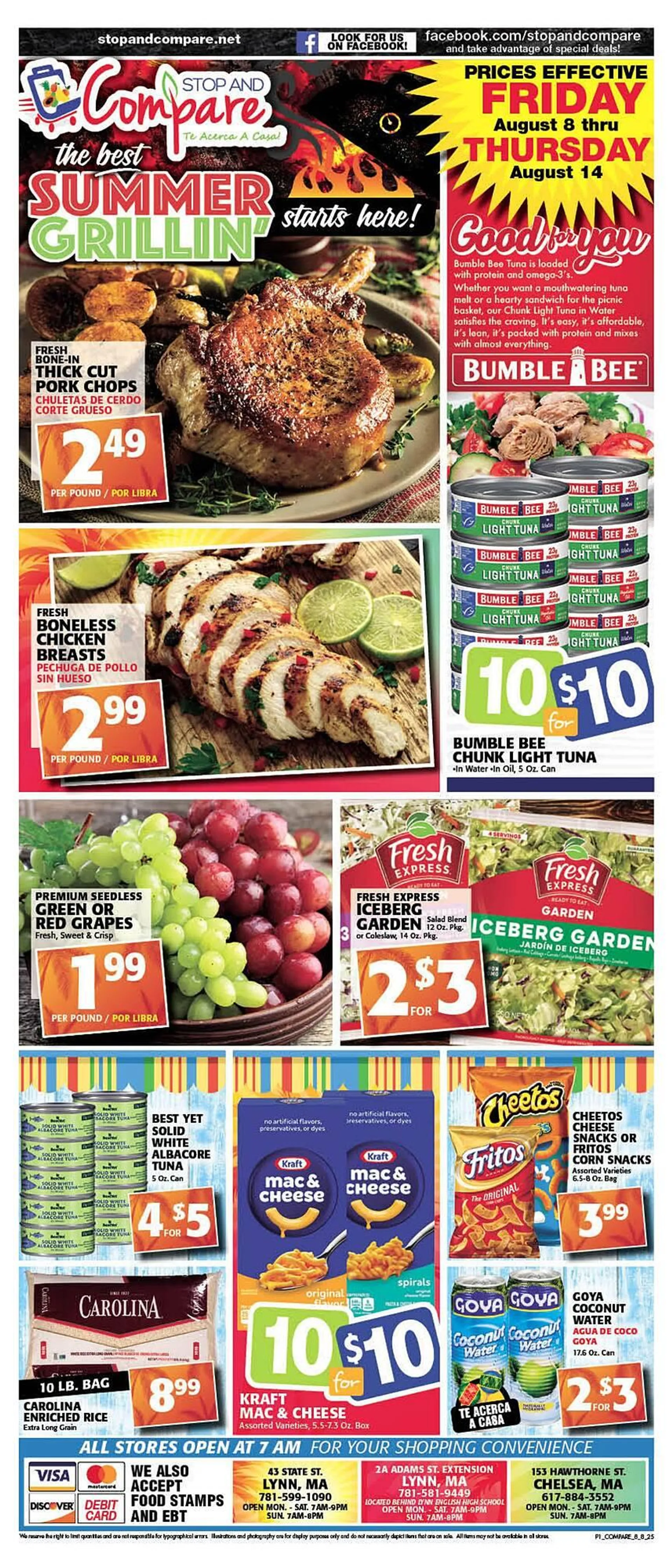 Weekly ad Stop and Compare Markets Weekly Ad from August 8 to August 14 2025 - Page 1
